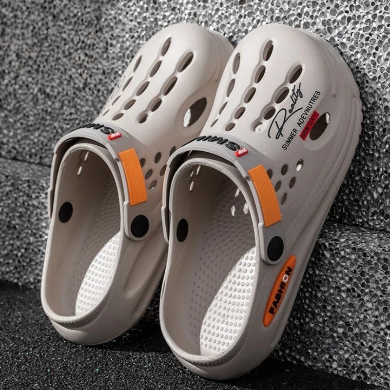 Summer Clogs Sandals 47 Men Clogs EVA Slippers Soft Sole Breathable Beach Slippe