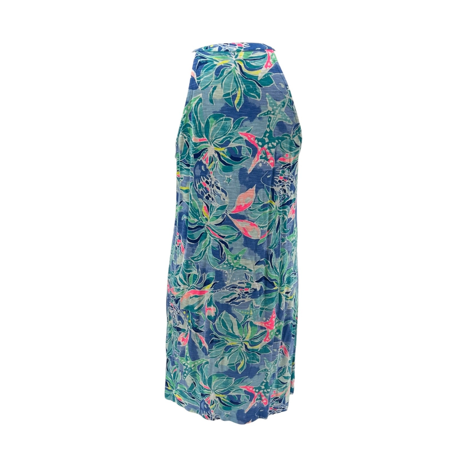 Lilly Pulitzer Shay Dress Bennett Blue Celestial Seas Starfish Print Size Small