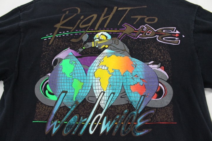 VTG AMA American Motorcyclist Association Big Motorbike Graphic T Shirt XL USA