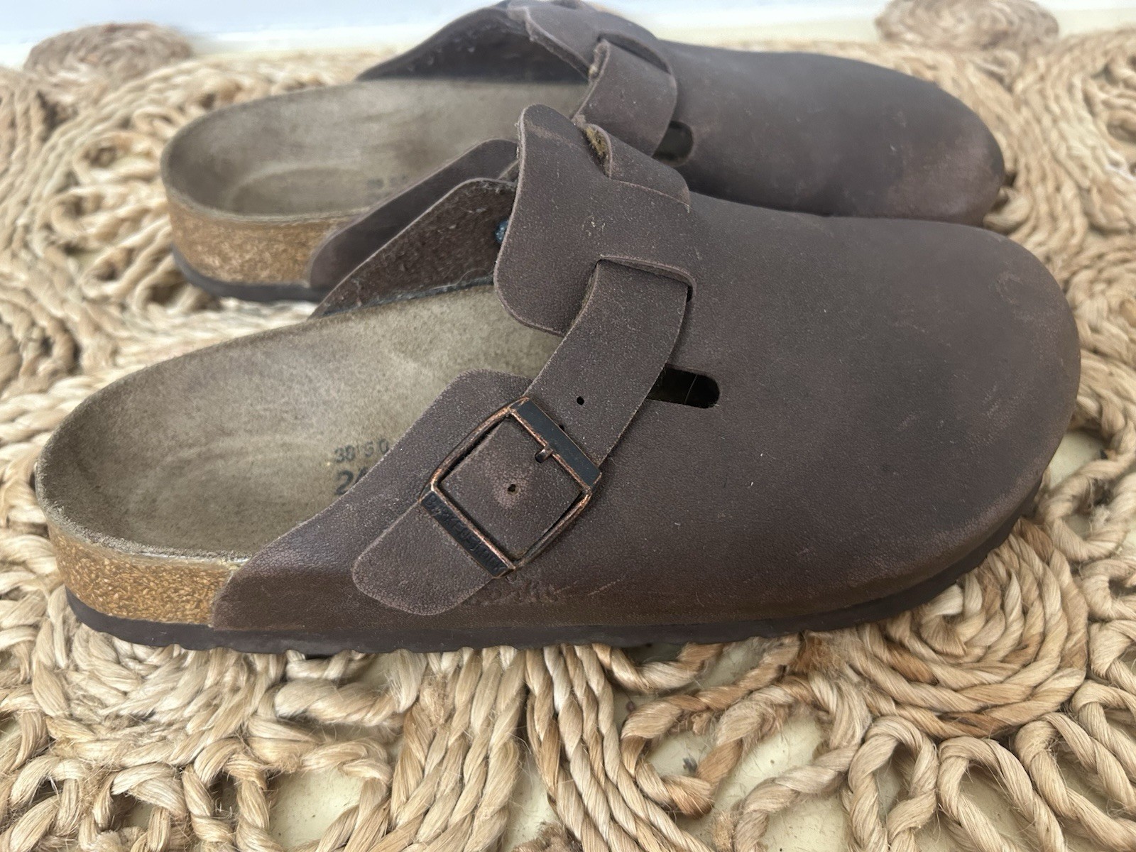 Birkenstock Birkis Boston Style Brown Slip On Clogs Size EU 38 US 7.5