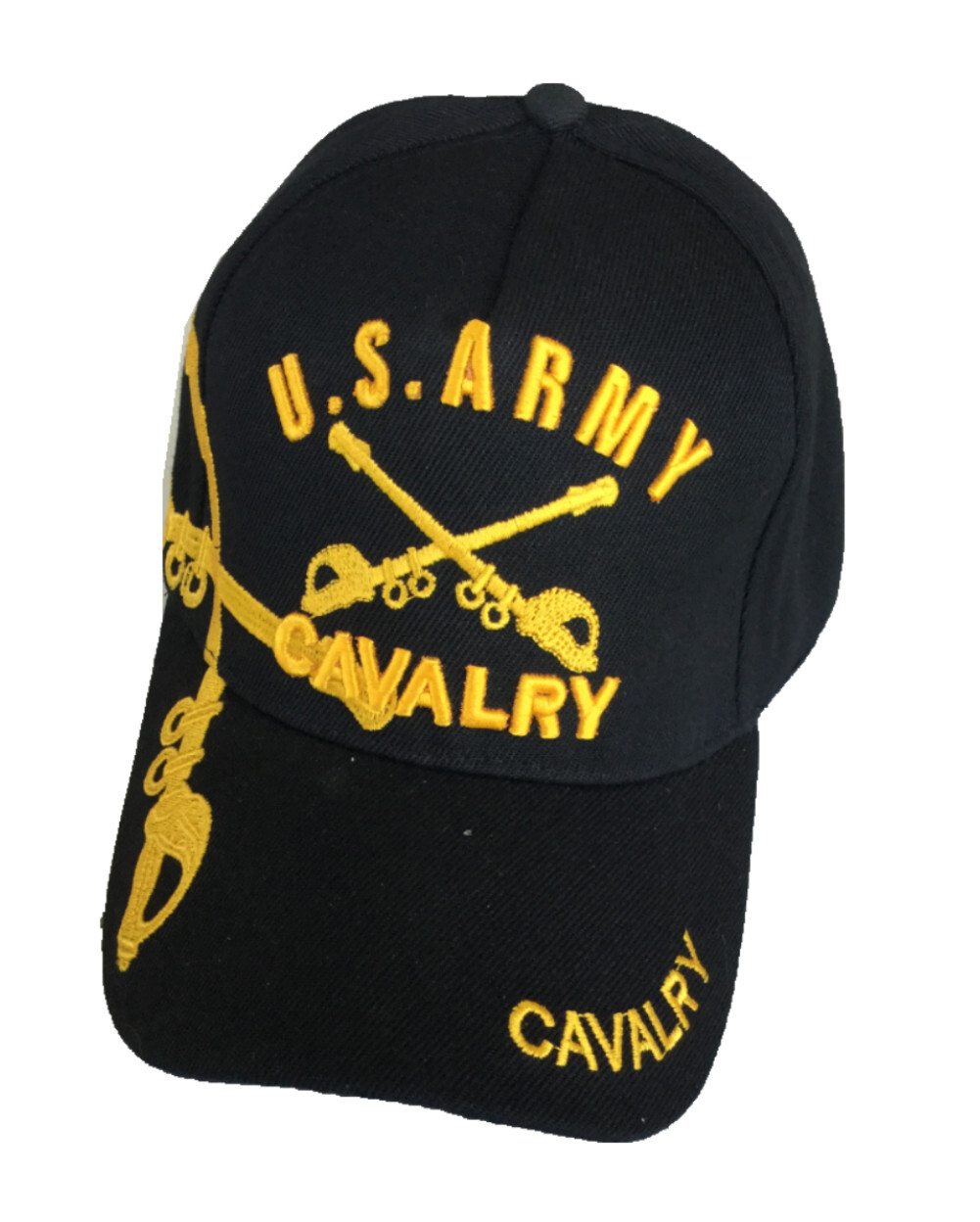 U.S. Army, Cavalry , crossed swords emblem & shadow, black hat