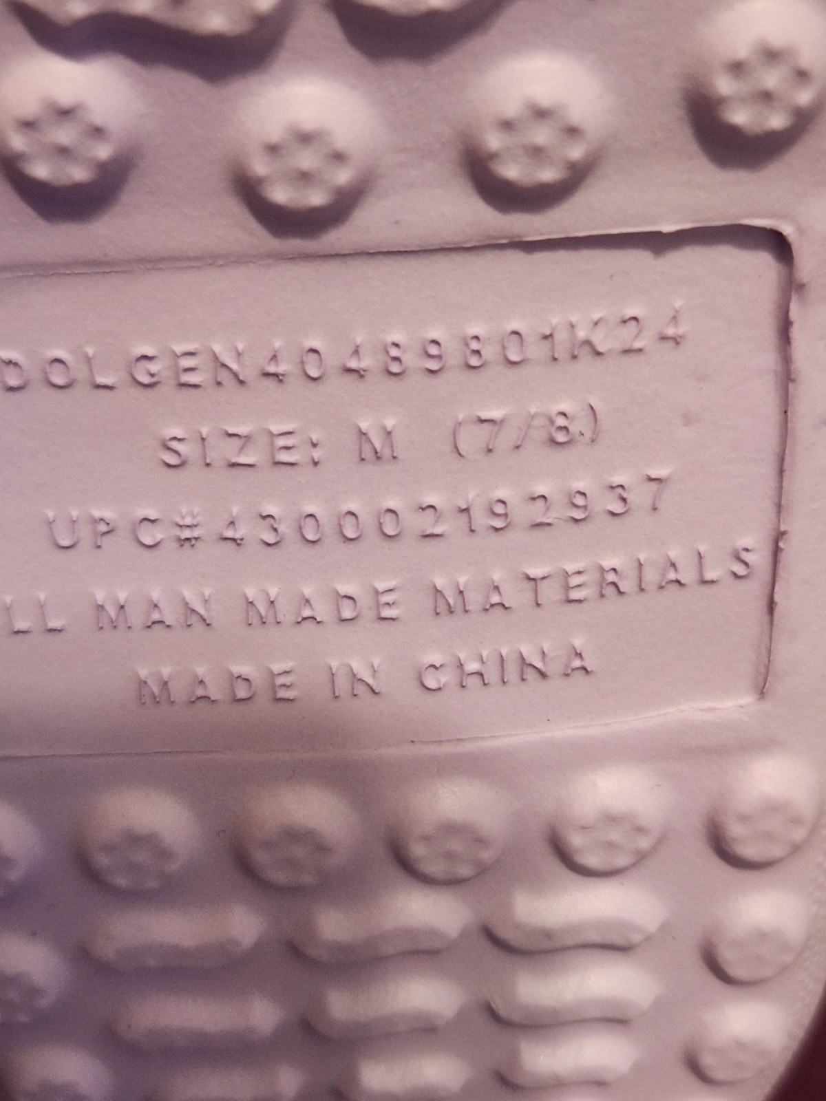 Toddler Girls Lavender Slip On Clogs SizeM 7-8 Brand New w Tag