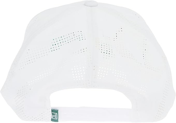Hooey Mens Cowboy Golf Logo Adjustable Snapback Trucker Cap Hat, White