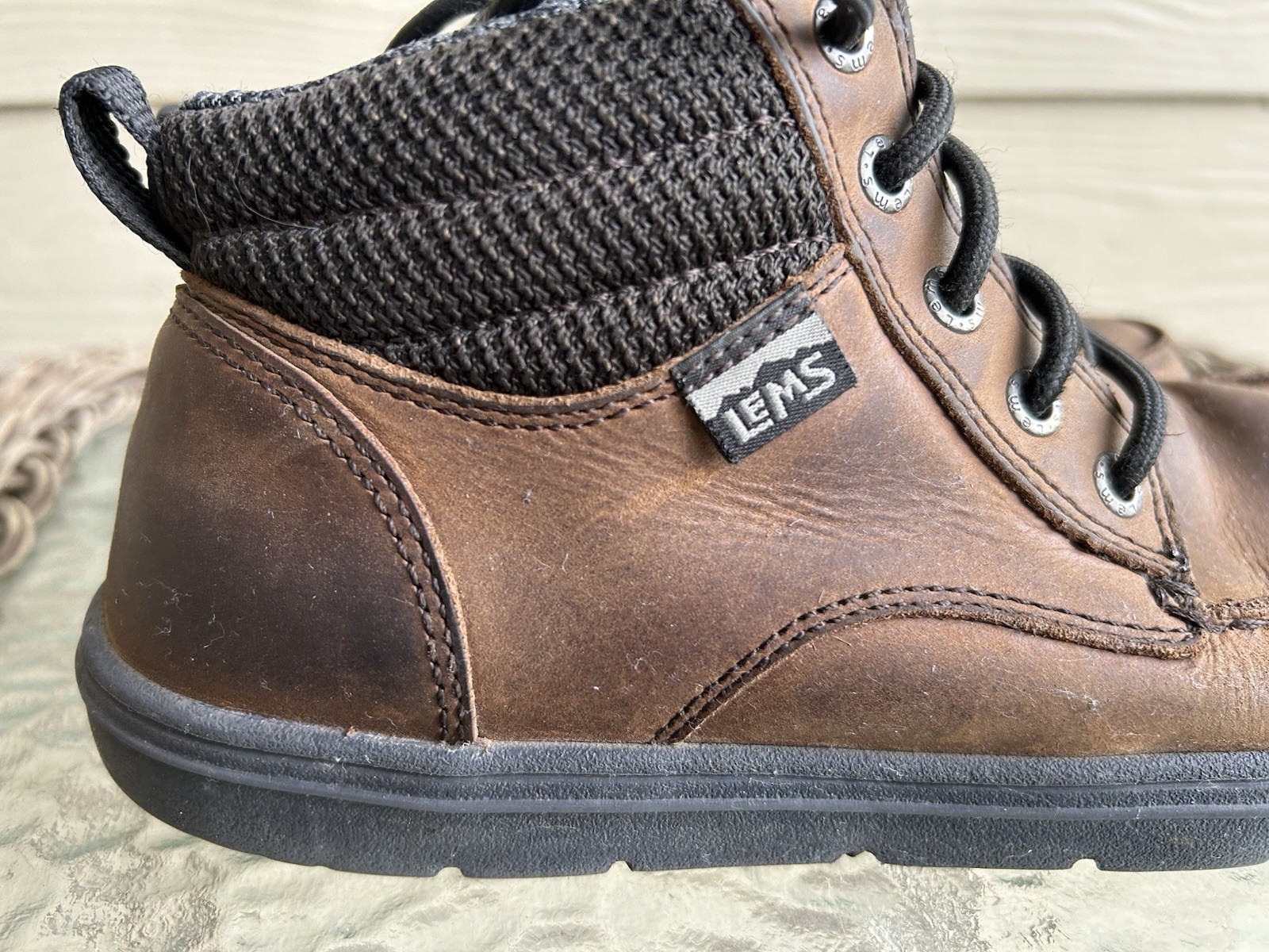 Women’s LEMS “Boulder” Leather MID BOOTS sz 8.5