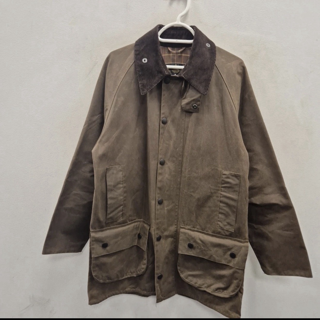 Barbour Beaufort Men’s Waxed Jacket, Bark Size S