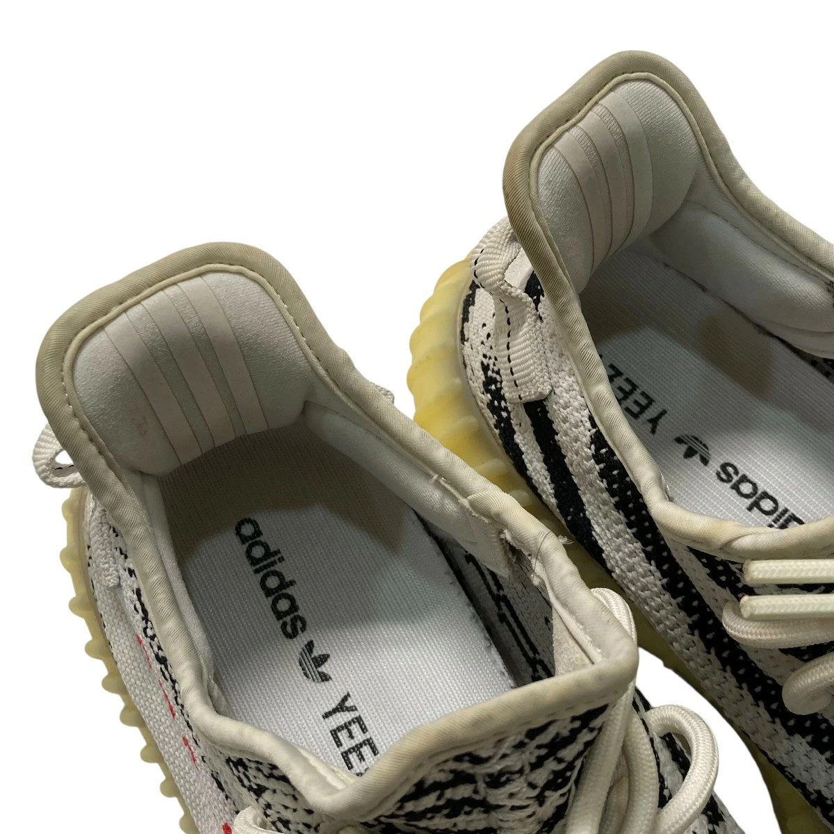 adidas Yeezy Boost 350 V2 Zebra Sneakers White 10.6-inch Used