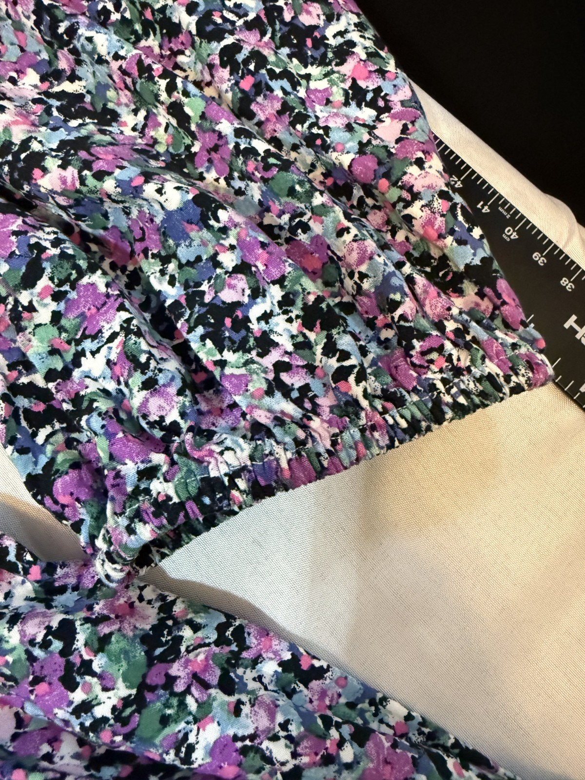 Ava & Viv Womens Dress 2X Knee Length Floral V-Neck Long Sleeve Stretch