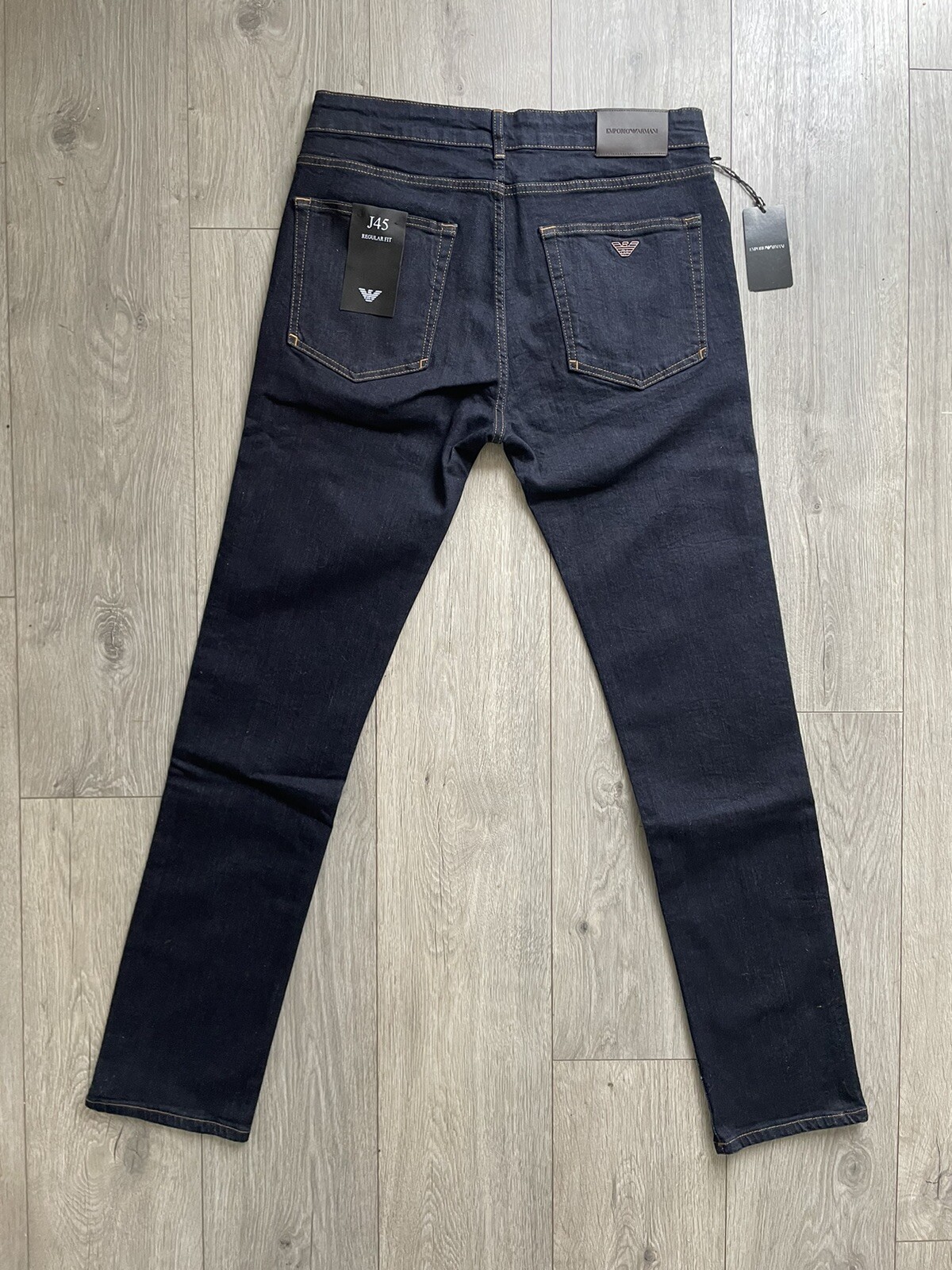 EA Armani Jeans Mens Dark Navy Blue 36” Waist/ 32 Leg. New BNWT