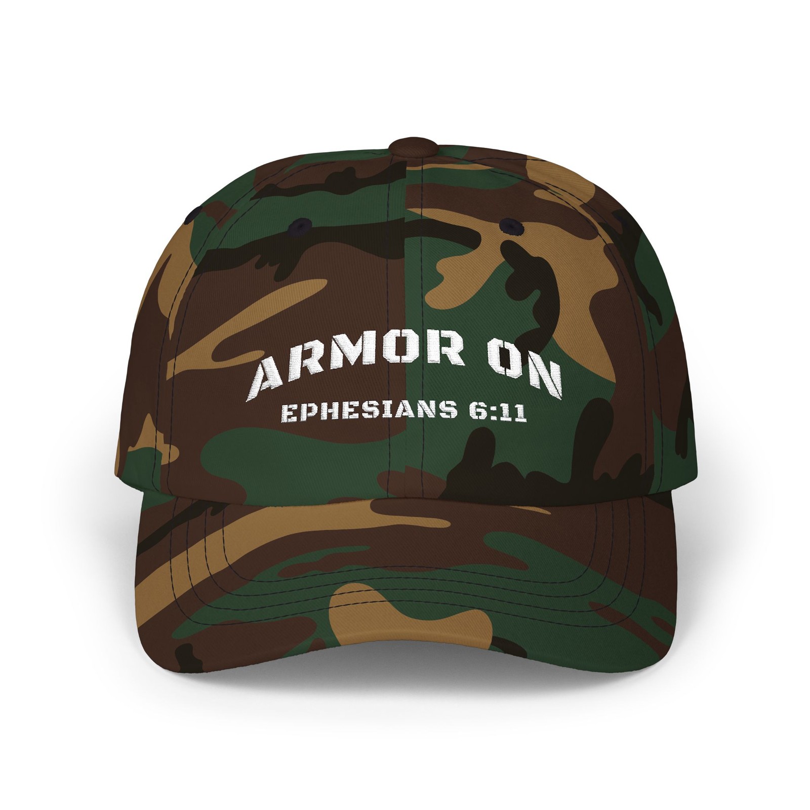 Armor of God Ephesians 6:11 Embroidered Christian Baseball Cap – Hat for Men