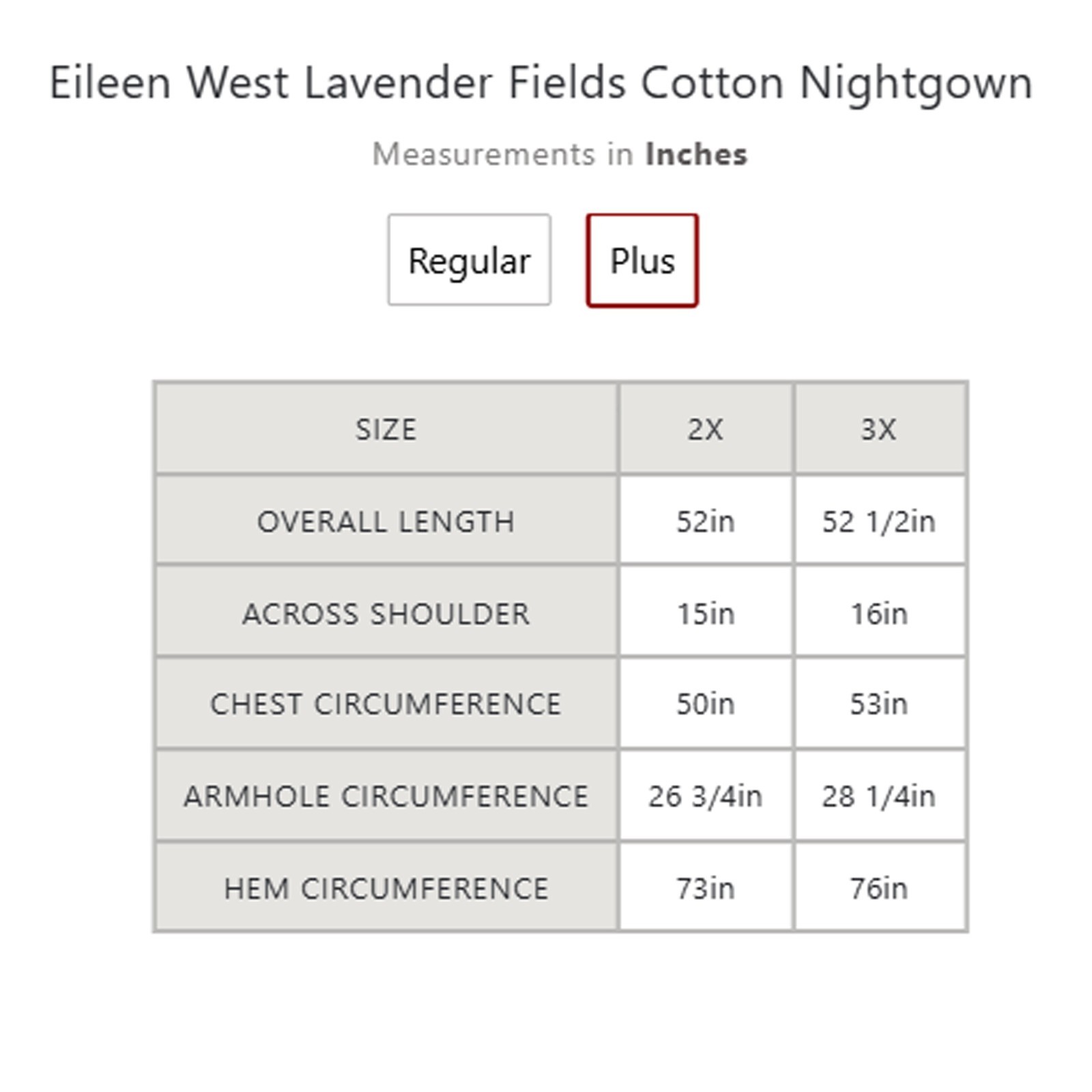 Eileen West Lavender Fields Cotton Nightgown