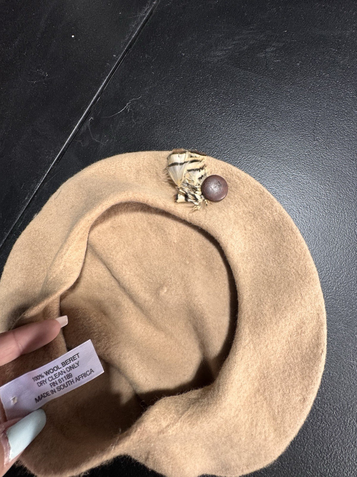 100% wool beret made in africa