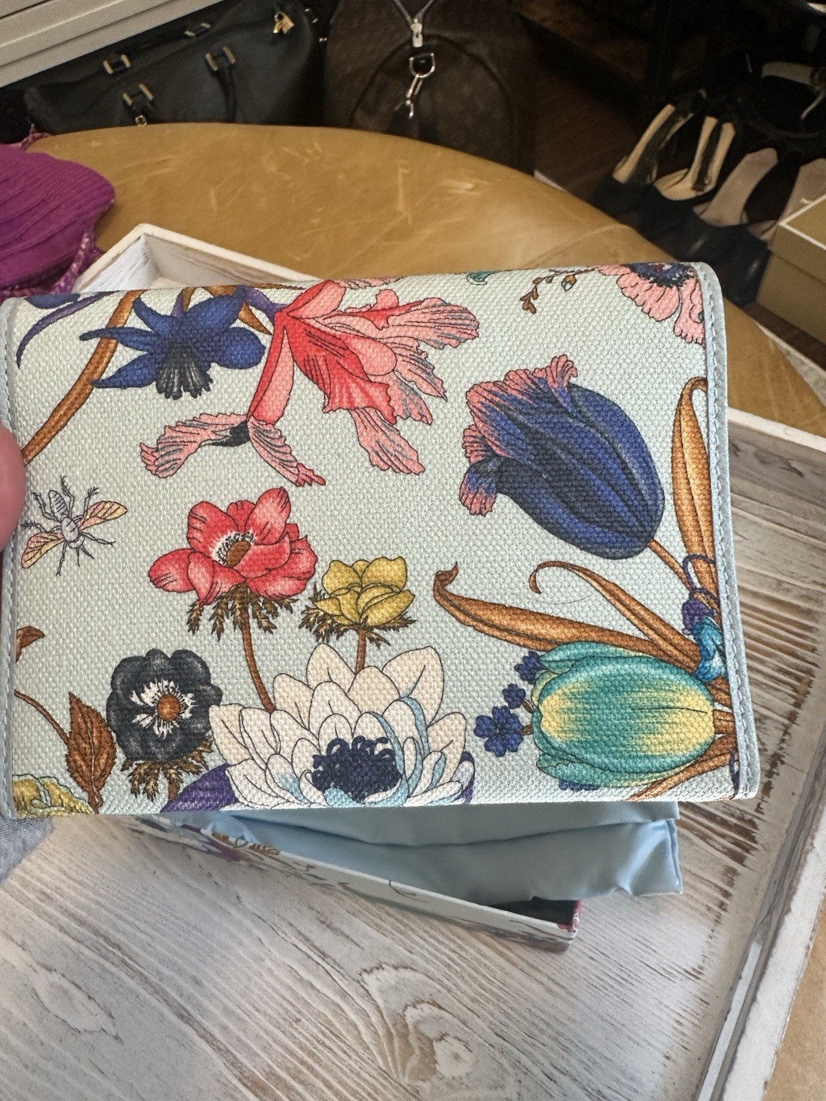 GUCCI flora Document Holder Or Wallet Limited Edition Perfect Condition
