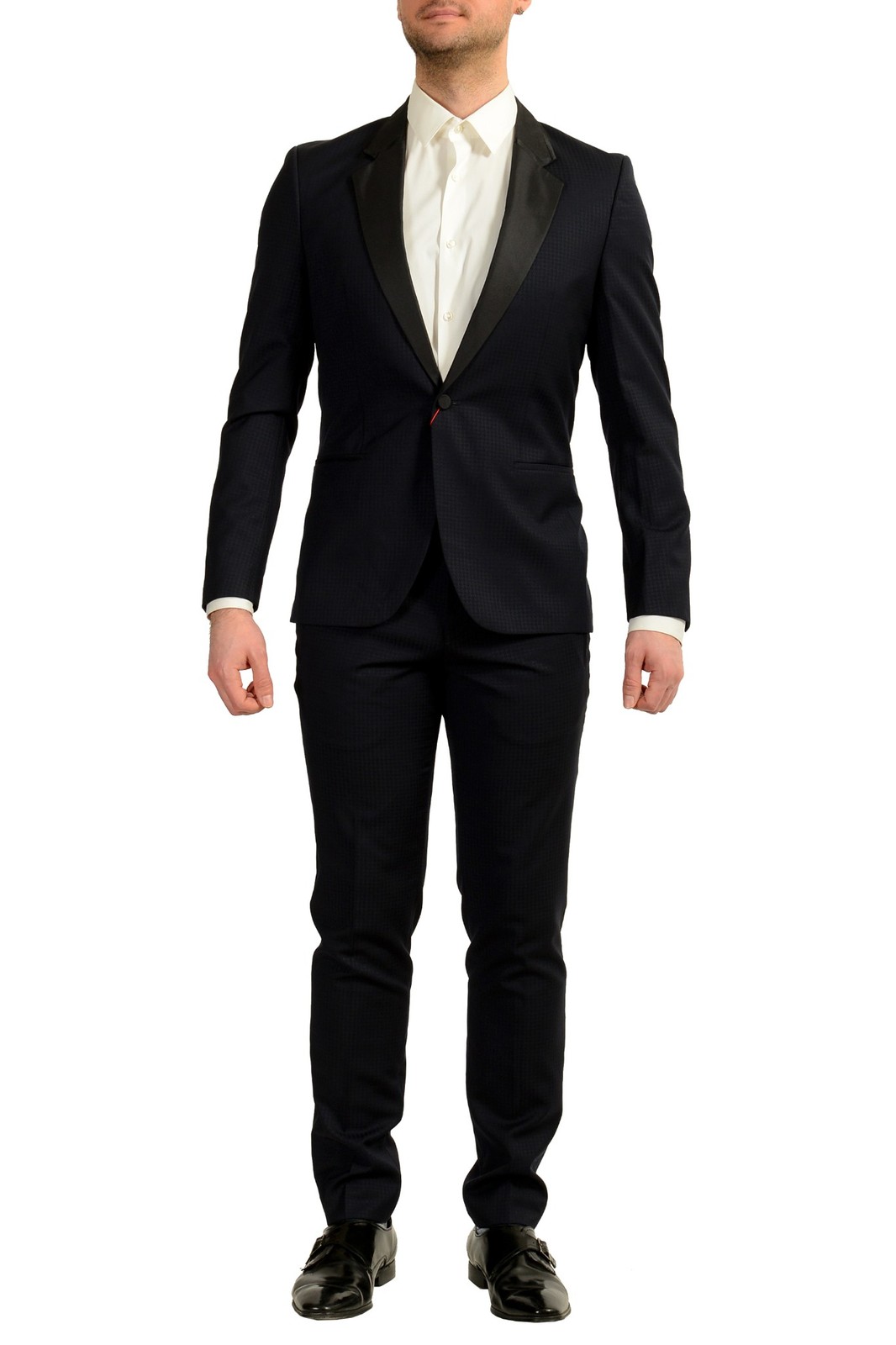 Hugo Boss Men’s Arti/Hesten201W1 Extra Slim 100% Wool Tuxedo Suit US 36R IT 46R