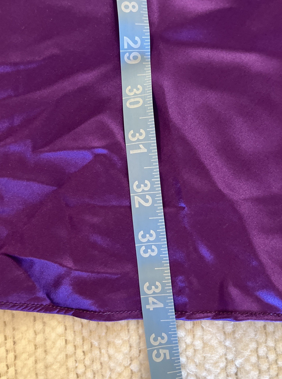 NWT SilkSilky 100% Silk Chemise Nightgown Purple Lace Trim Back Size M