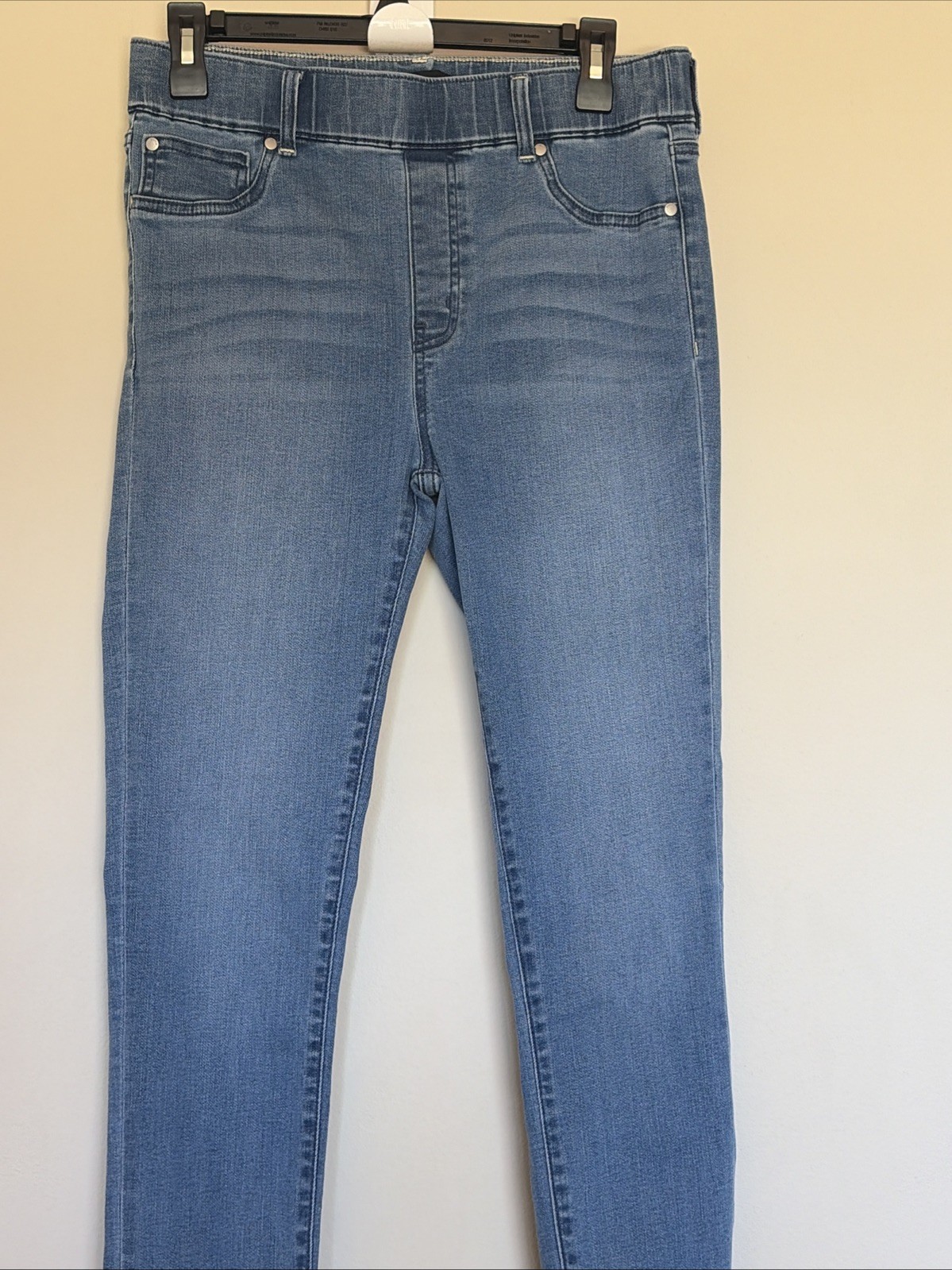Quince Laguna Blue Nina Pull On Stretch Skinny Jeans Womens Medium