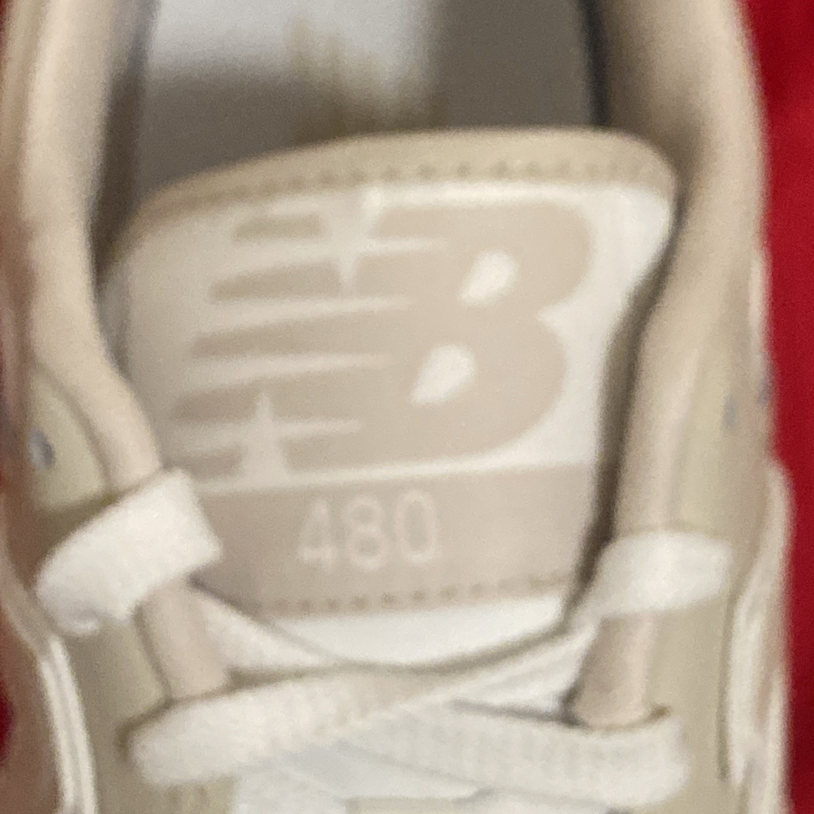 New Balance 480 BB480LBB Men’s 12 Moonbeam Beige White Sneakers New No Box