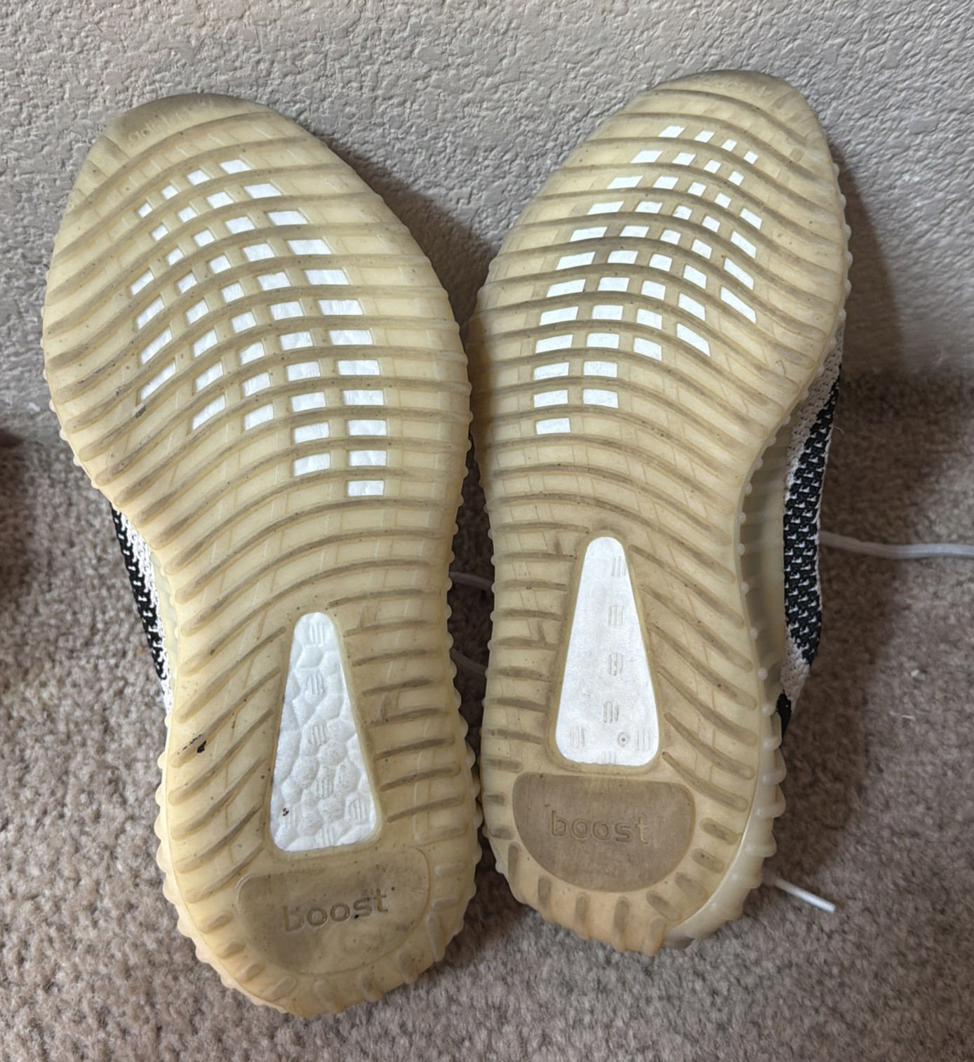Adidas Yeezy Boost 350 V2 Zebra White Black Sneaker Shoes Low Top Sz 7 No Box