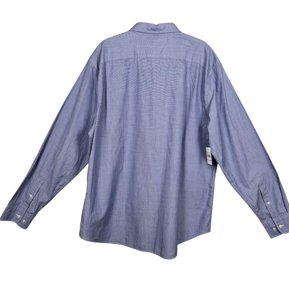 Bonobos Button Slim Fit Button Down XXL Blue Oxford Shirt Modern Preppy