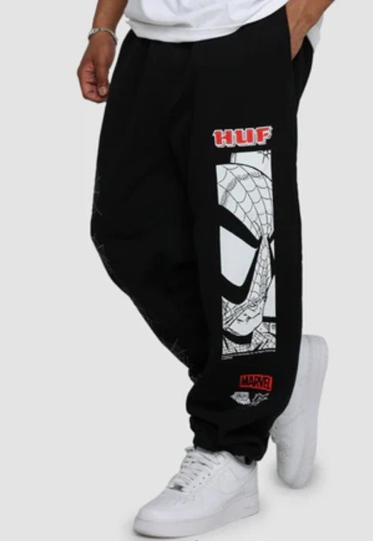 HUF X MARVEL AMAZING FLEECE PANTS Men’s Large
