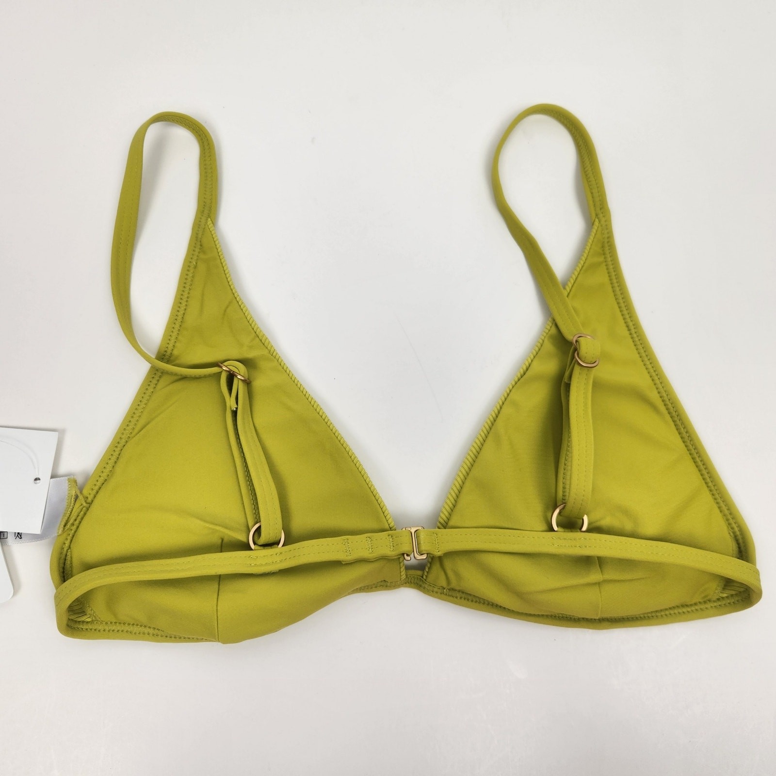 L*Space Millie Bikini Top In Apple Green/Yellow Size Small NWT