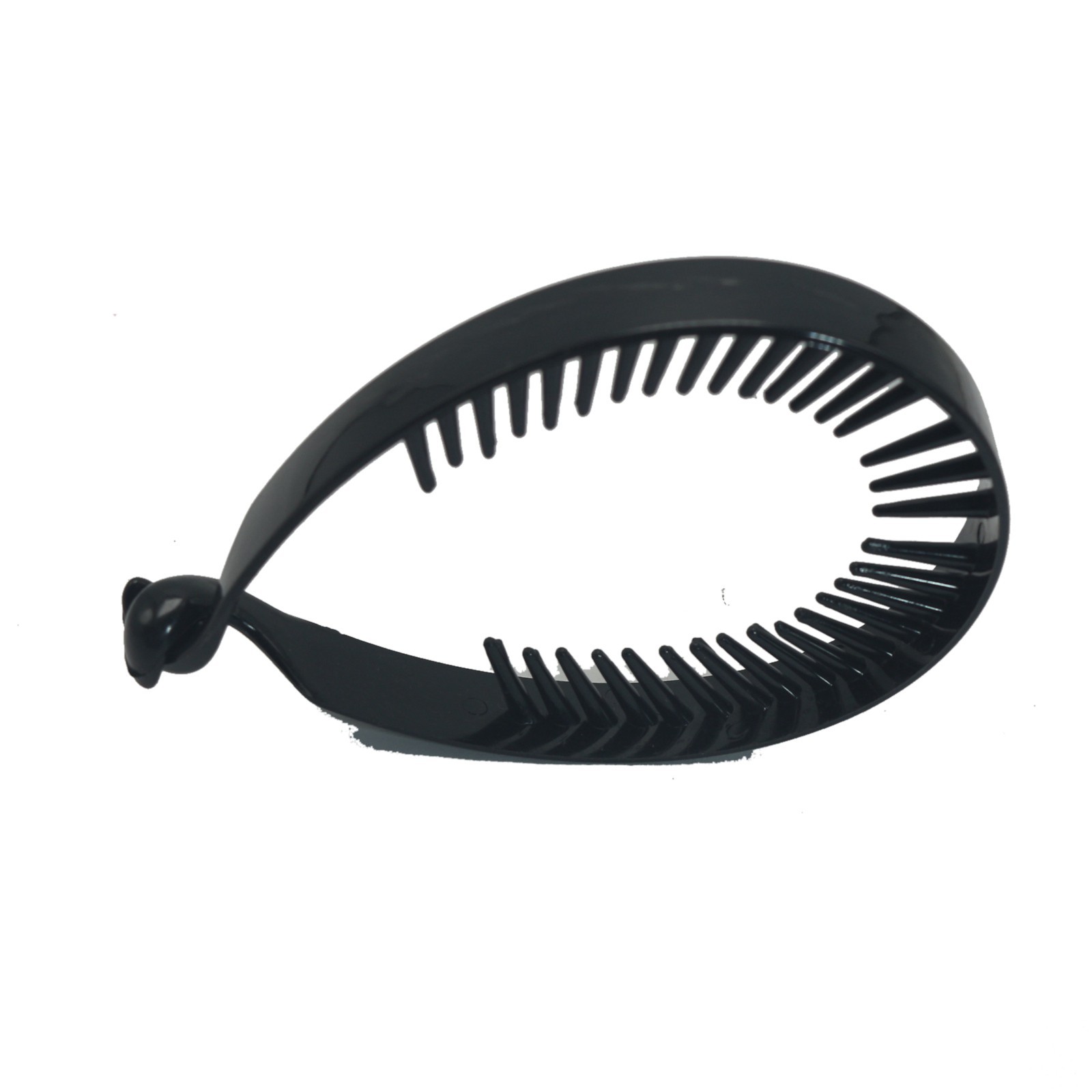 10 Pcs Black Plastic Large Twisted Ponytail Clip Holder Hair Claw 98mm Styling