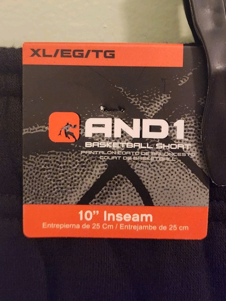 AND1 Men’s Ultimate Fleece Cargo Basketball Shorts 10″ Inseam BLACK #10725