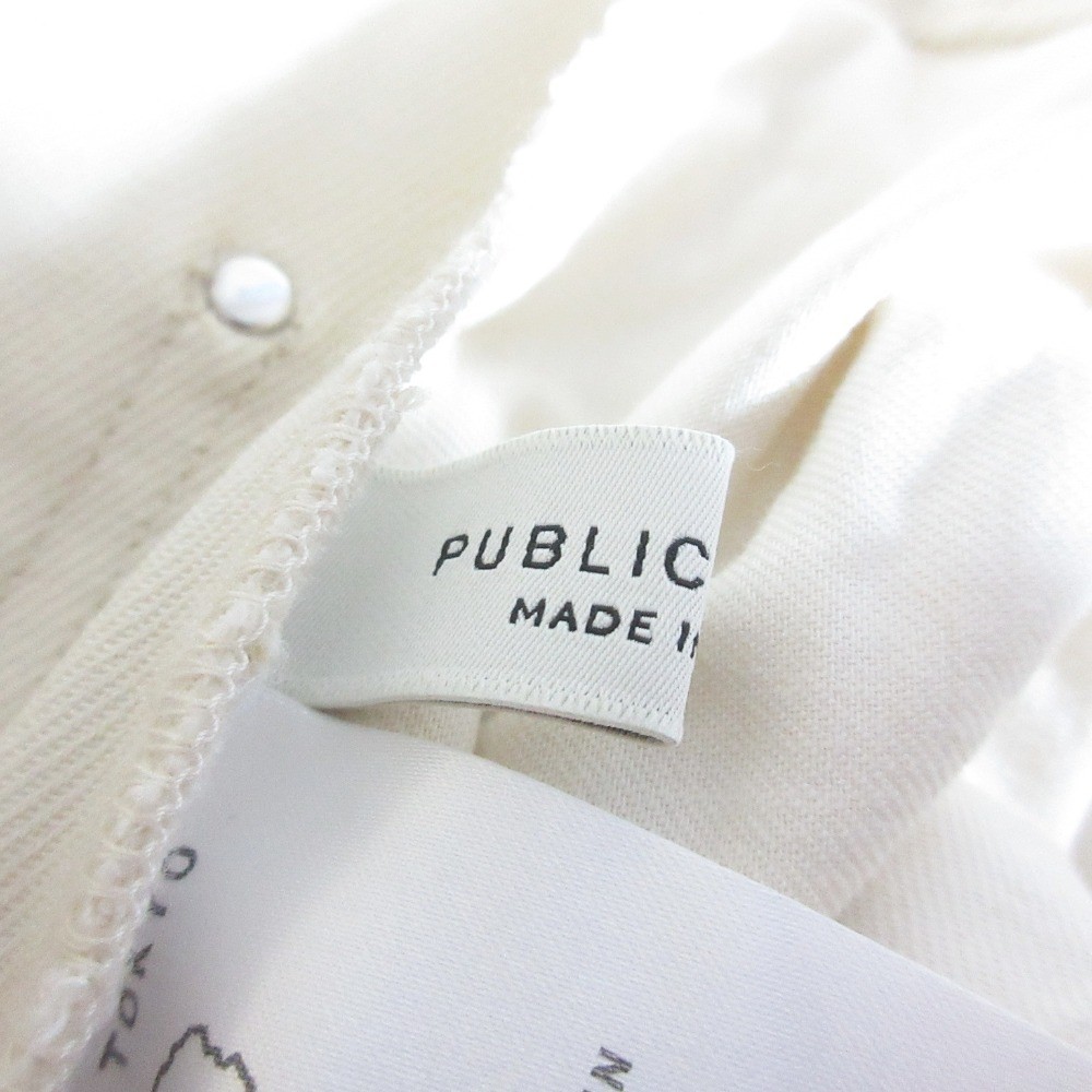 24SS PUBLIC TOKYO Wide Pants 164340002 Size 2 Beige Women USED
