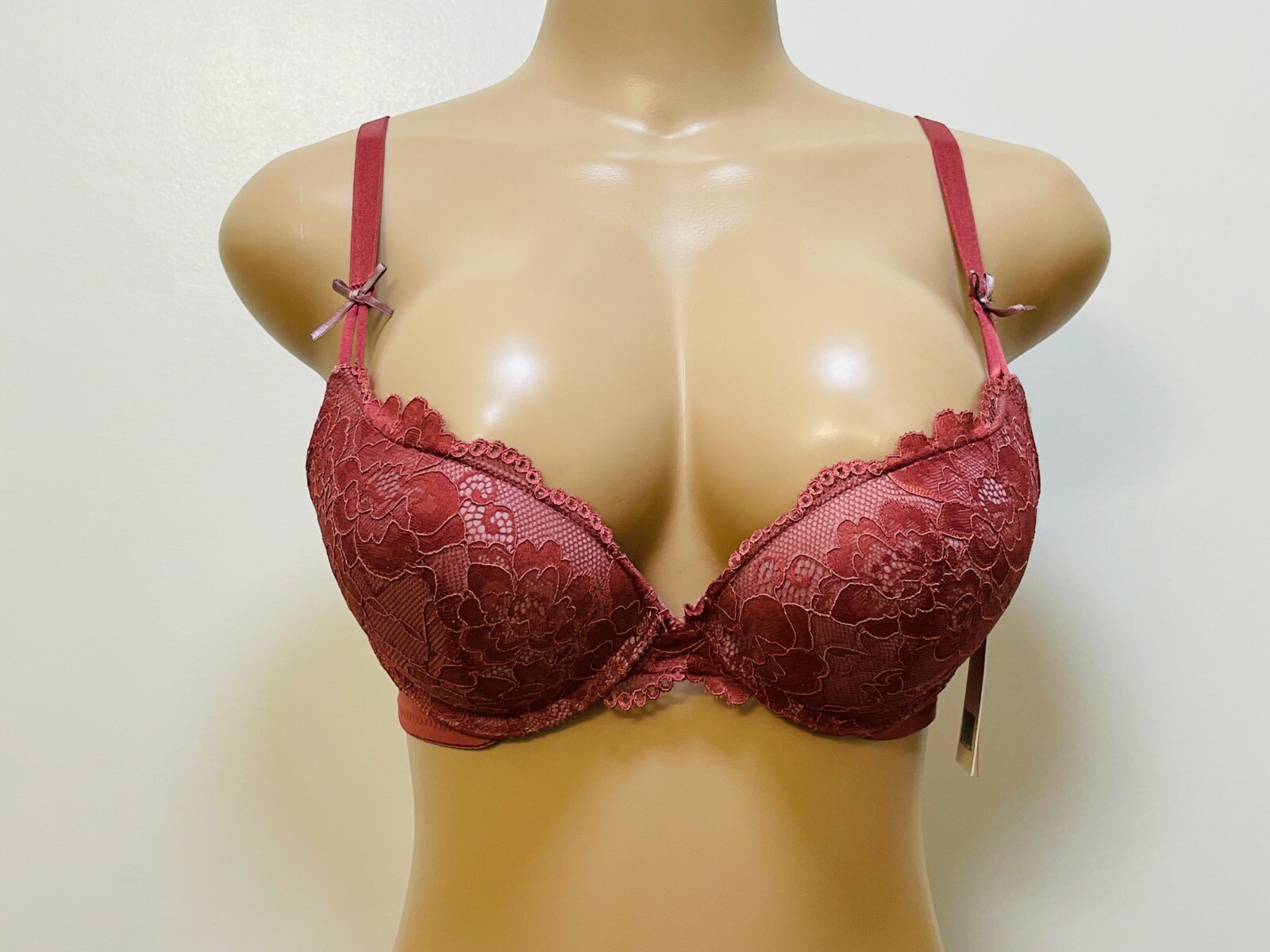 Extreme Ultimate Padding Power Lift Add 2 Cup Sizes Lace U Back Push Up Bra 1724