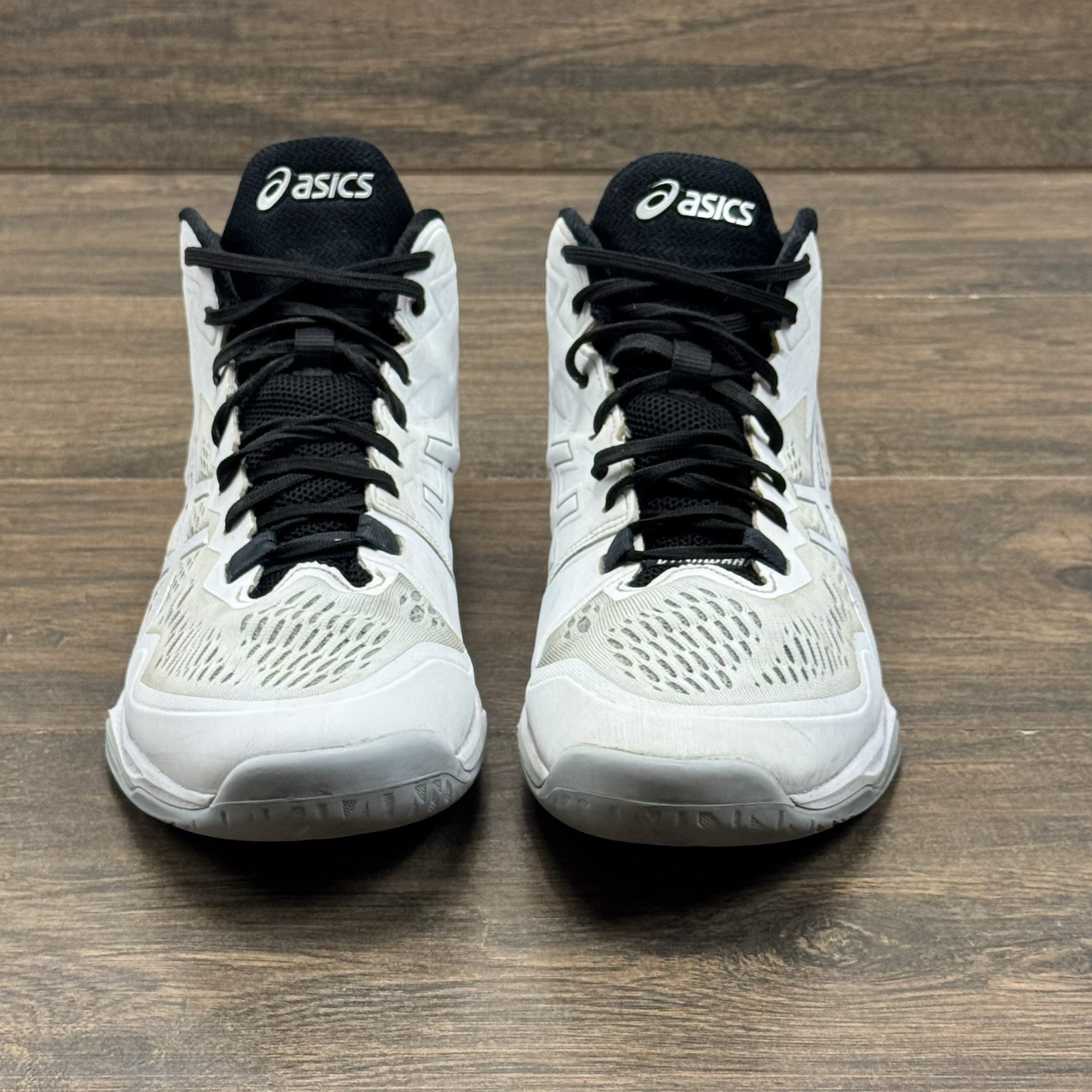 ASICS Volleyball Shoes Mens 11 Sky Elite FF MT 2 White Pure Silver Athletic
