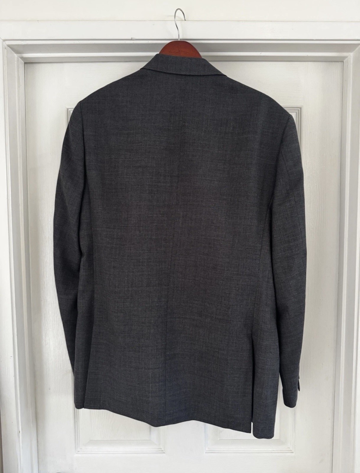 J.CREW Charcoal Italian Stretch Worsted Wool Ludlow Suit Men’s 42R, pants 34×30