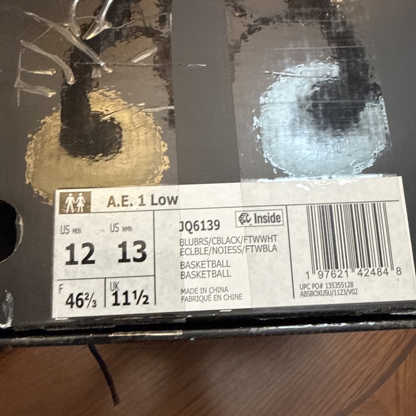 Adidas AE 1 Low Anthony Edwards Blue Black | JQ6139 Sz 12 M 13 W
