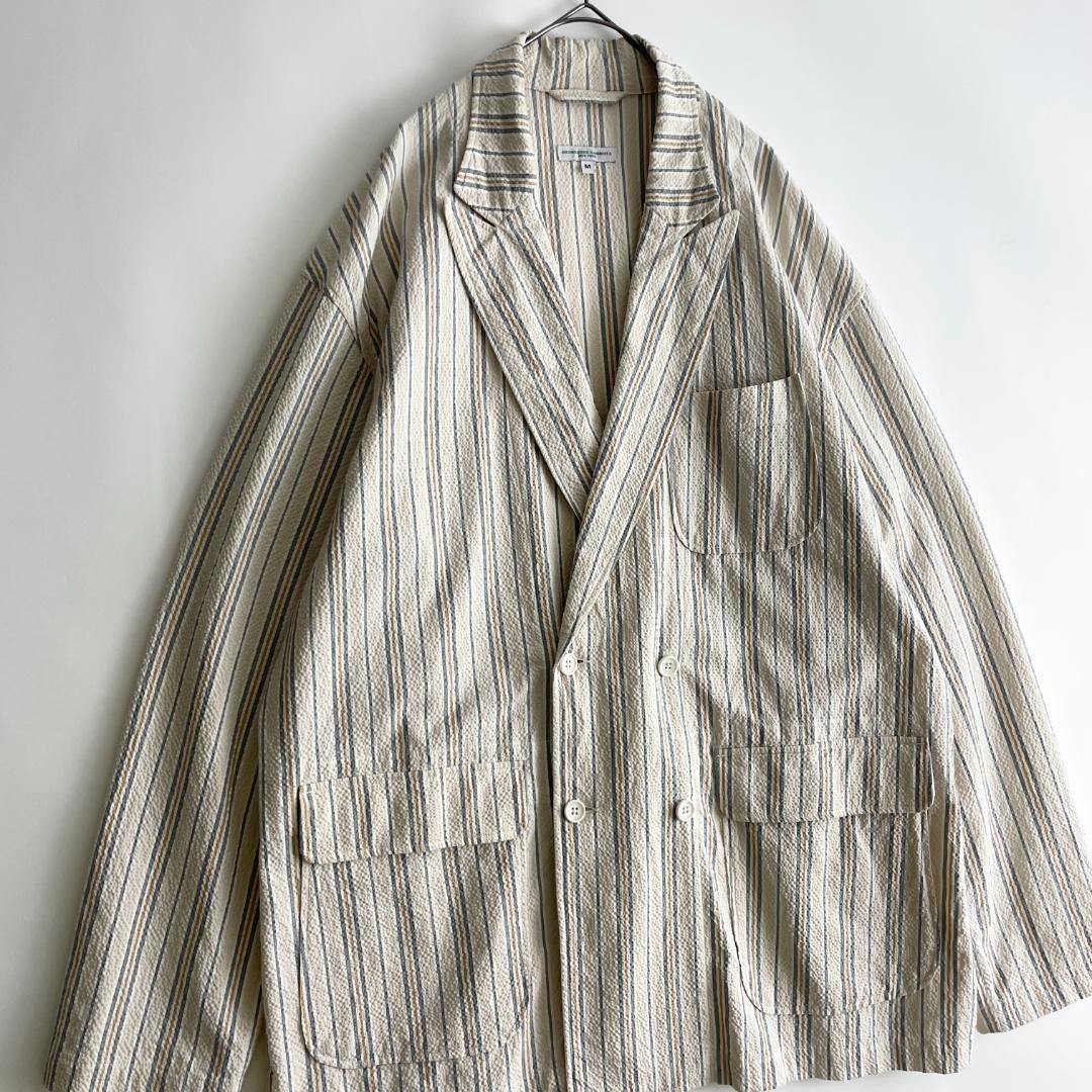ENGINEERED GARMENTS 20SS Double Loiter Jacket Seersucker Stripe M F/S