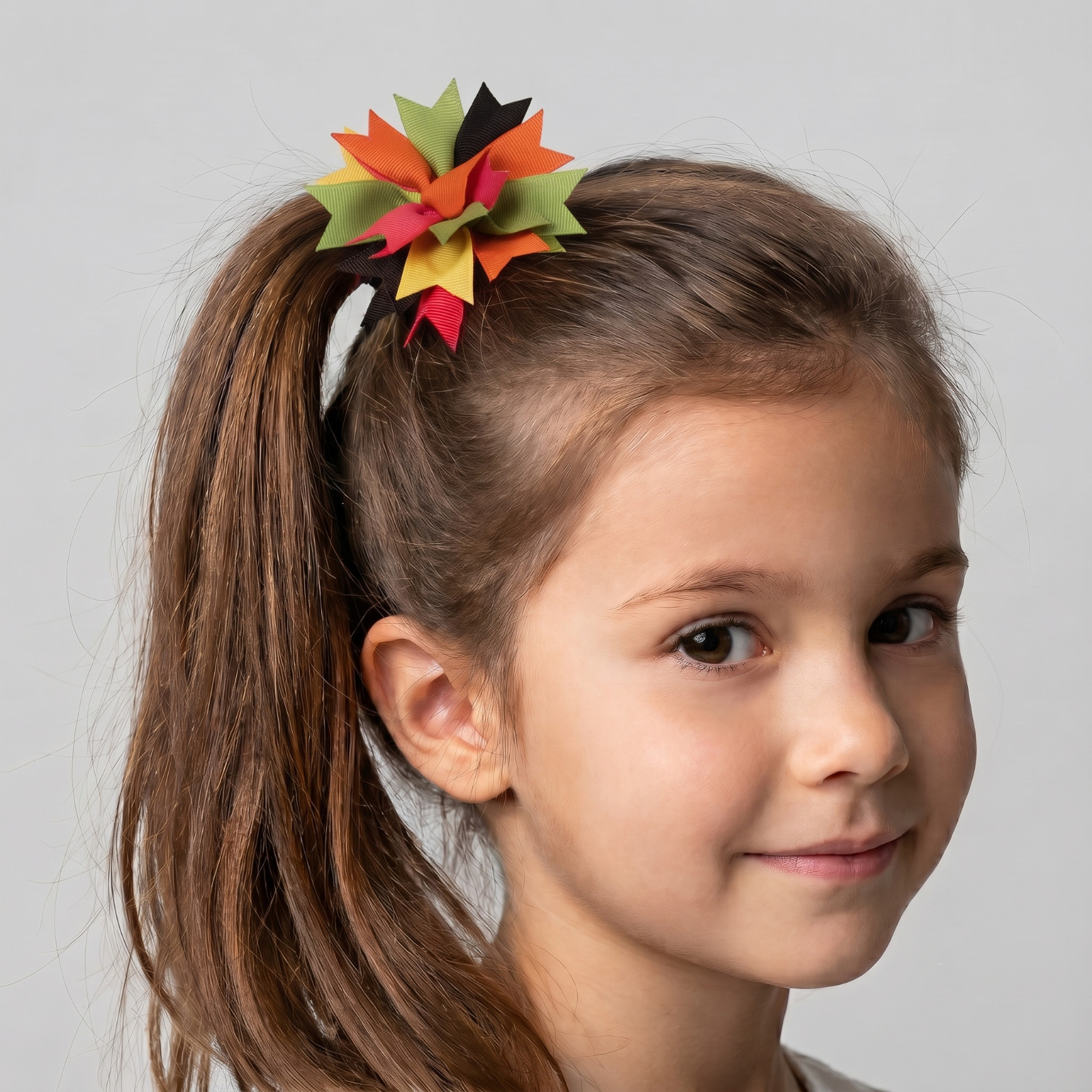 Gymboree Fall For Autumn Ribbon Pony Holder size 2 3 4 5 6 7 8 9 10 11 12 NWOT