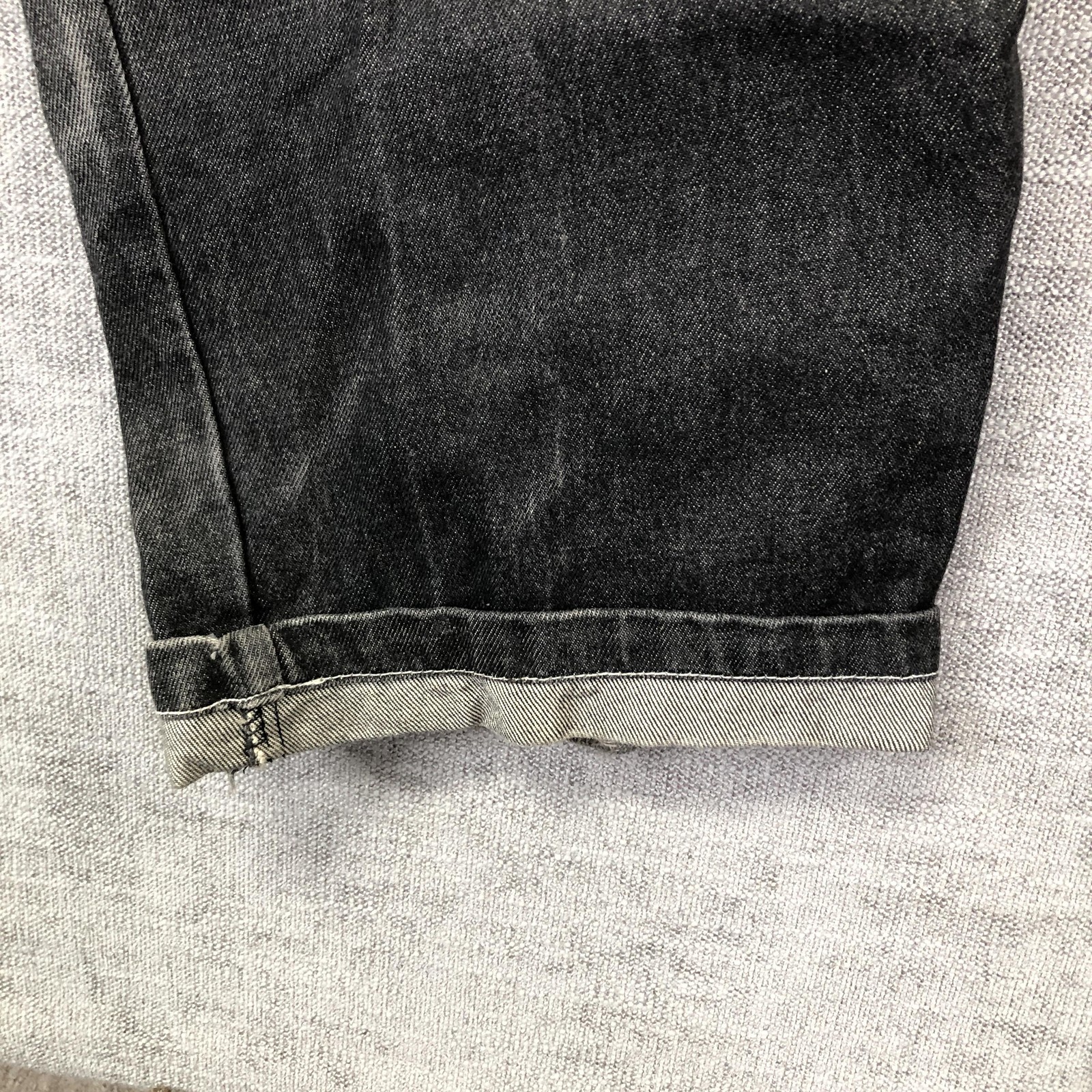 Competition Jeans Mens 36 Gray Relaxed Straight Denim Charcoal Wash Workwear