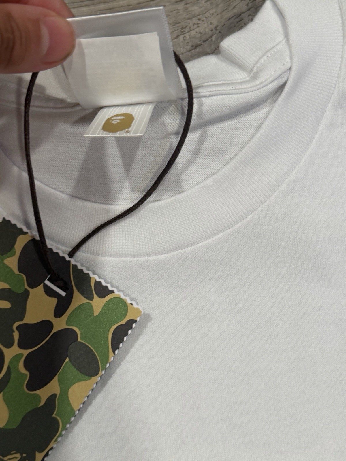 BAPE × undefeated logo T-shirt White A Bathing Ape Size S