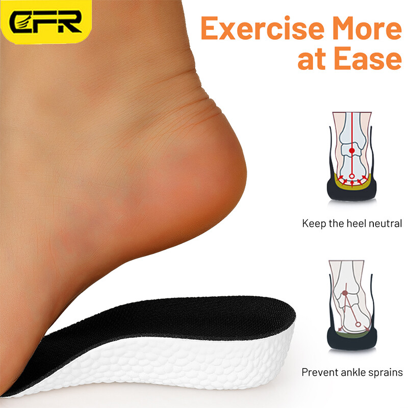 Shoe Insoles Inserts Pad Invisible Height Increase Heel Lift Taller Men Women