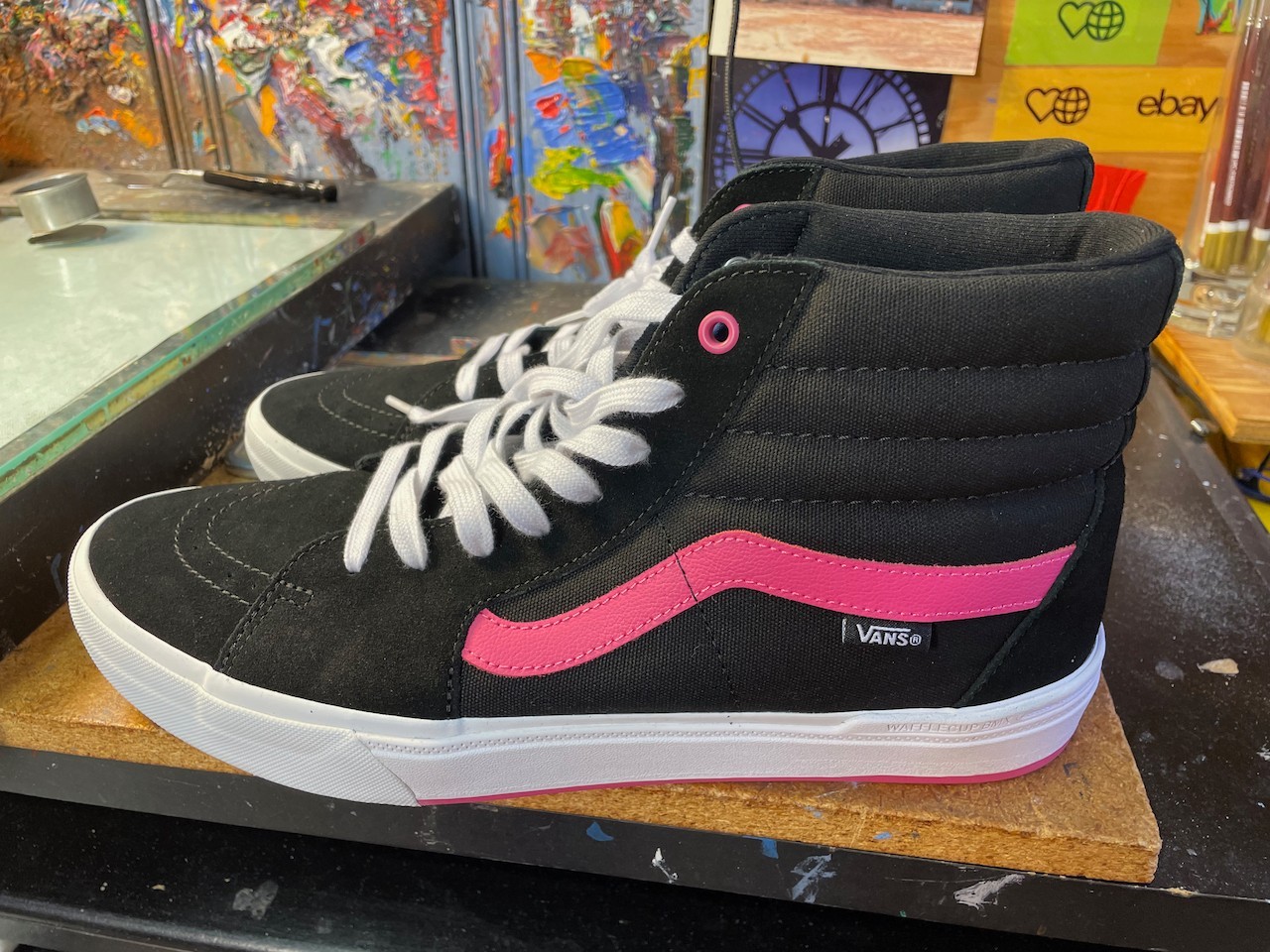 Vans BMX Sk8-Hi Black Magenta Size US 11.5 Men’s New VN0005V0KMN Rare Sneakers