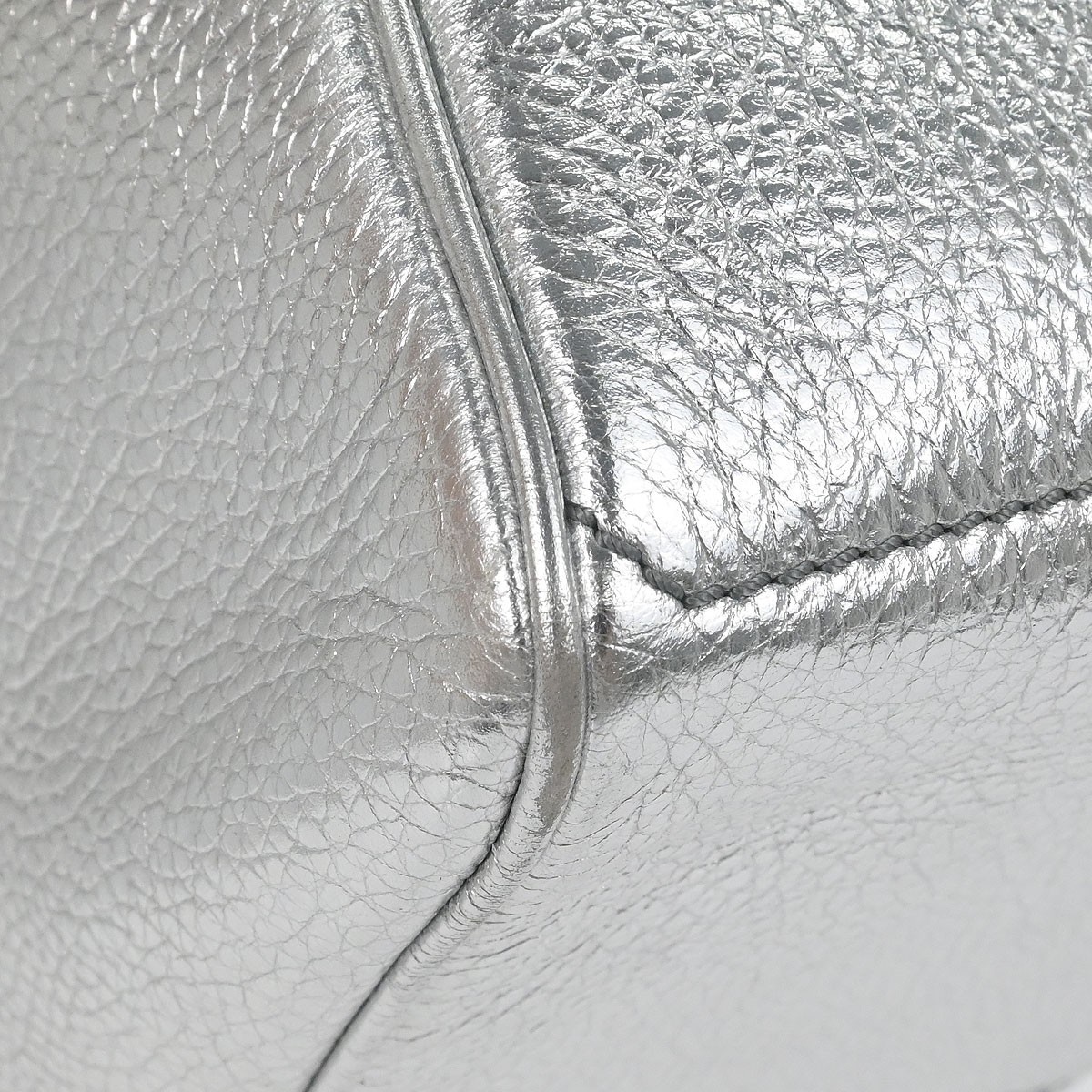 Celine Metallic Silver Leather Boogie Bag Handbag WC-BB-0038 146231