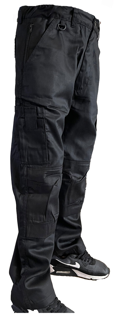 Men’s Combat Cargo Work Trousers SEMI ELASTICATED WAISTBAND with KNEE PAD POCKET