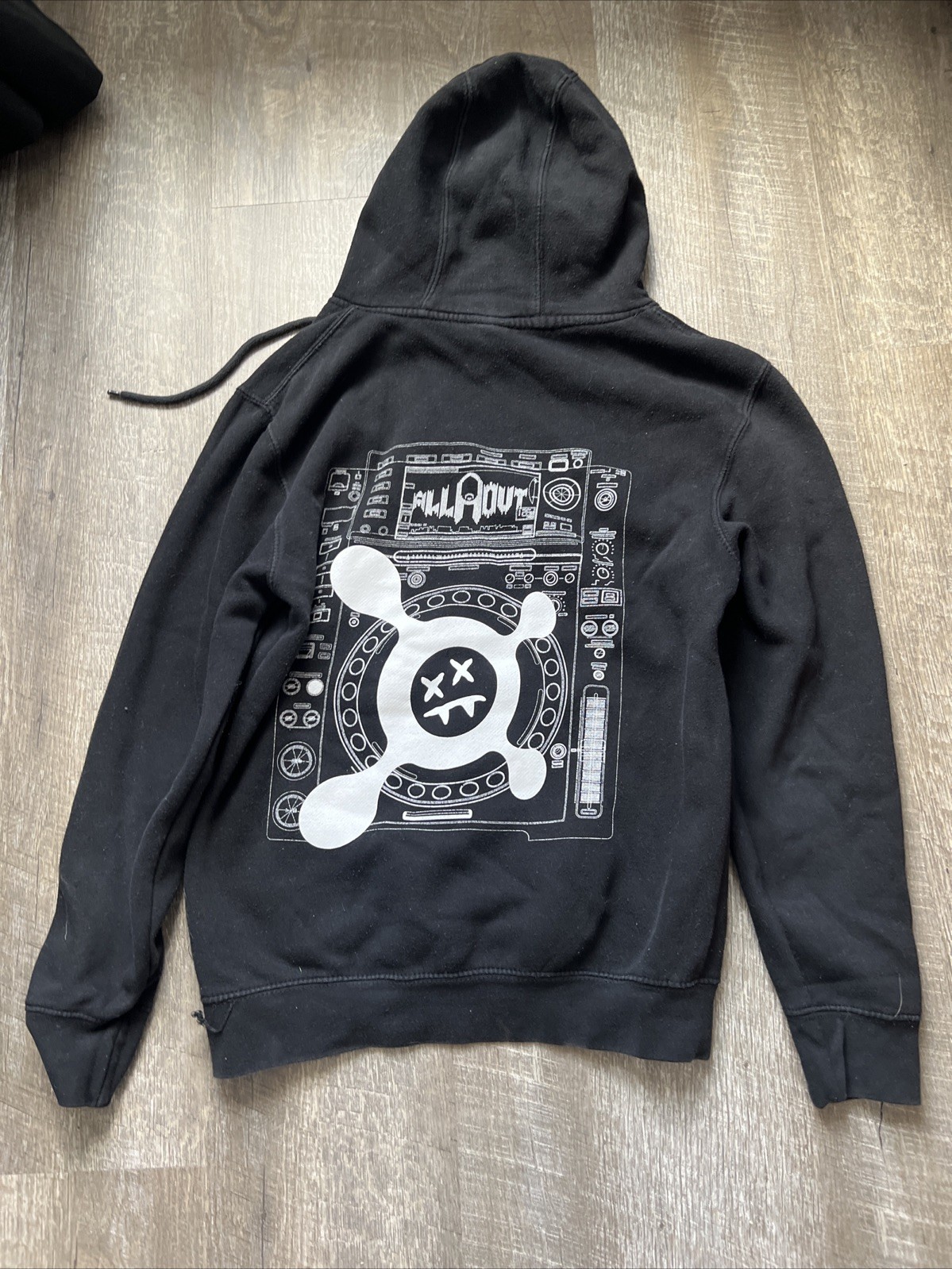 Small Steve Aoki Black Hoodie Sweater Men’s Dj Sad Face