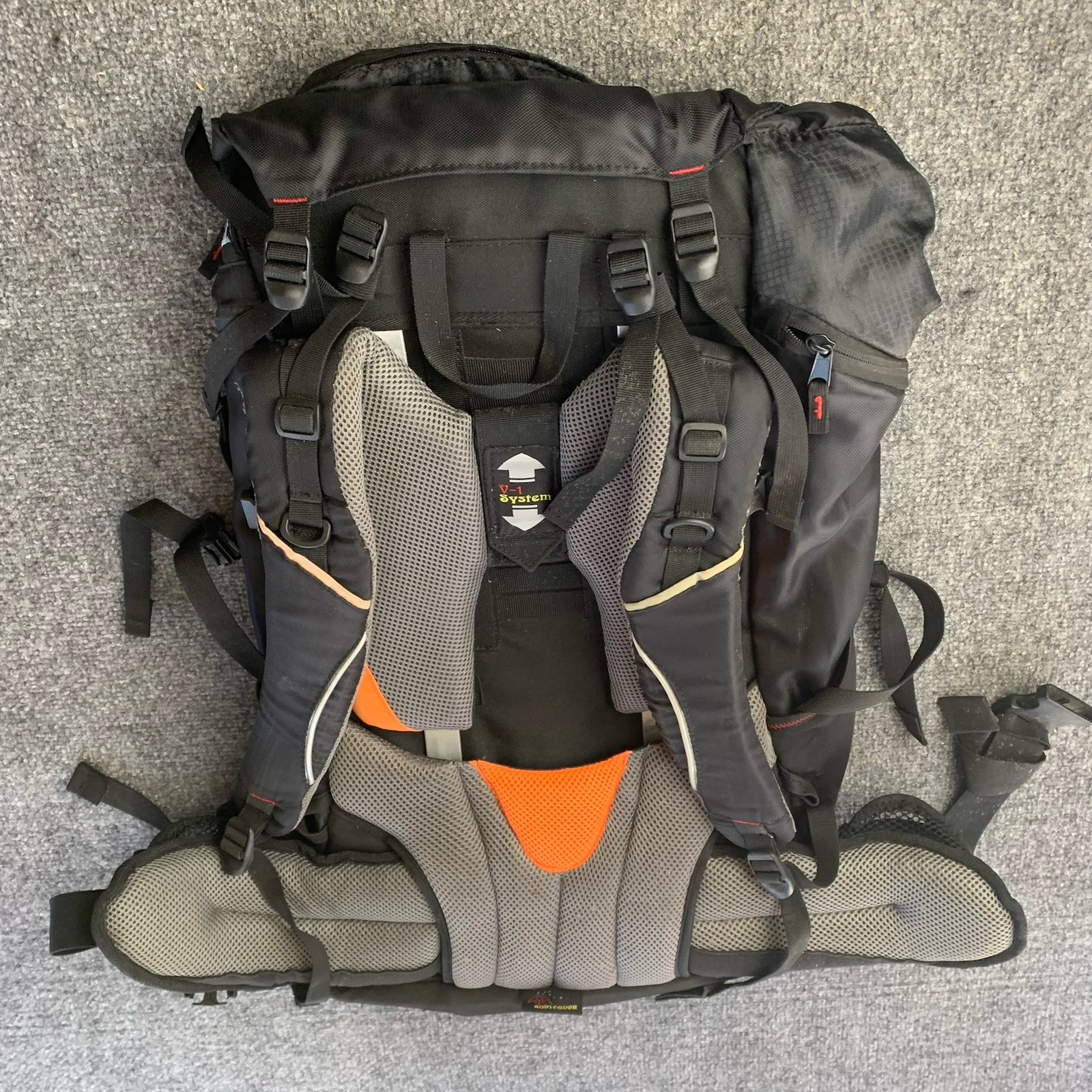 Westfield Trekking Pack Red Black Rucksack Outdoor Backpack Climbing Hiking 70 L
