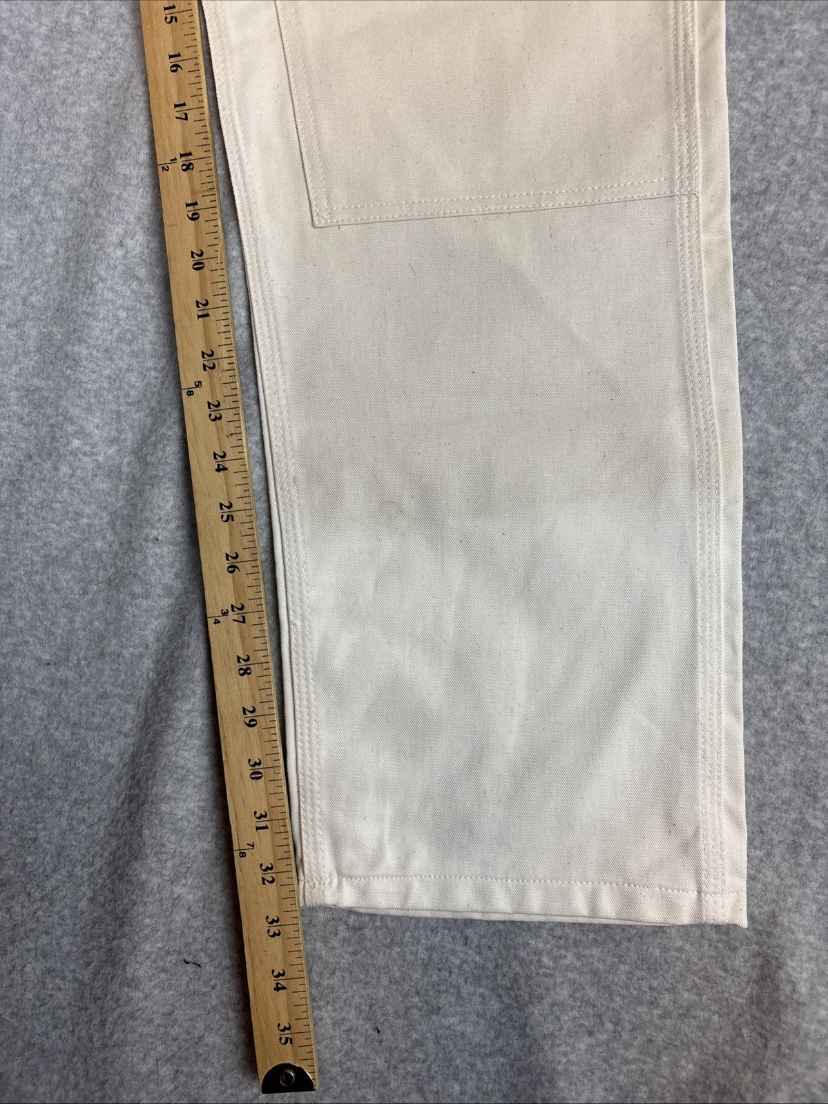 VTG NEW Stan Ray 50th Anniversary Carpenter Ivory Pants Painter USA Mens 28×32
