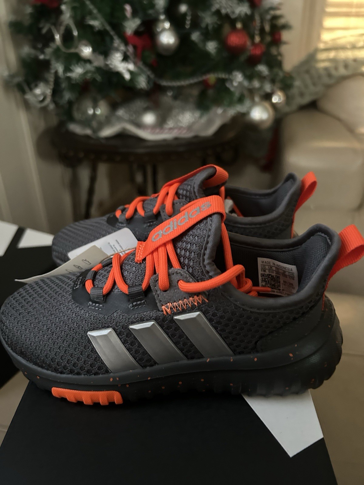 Boys Adidas Kaptir 4.0 Shoes, Size 11k, New In Box