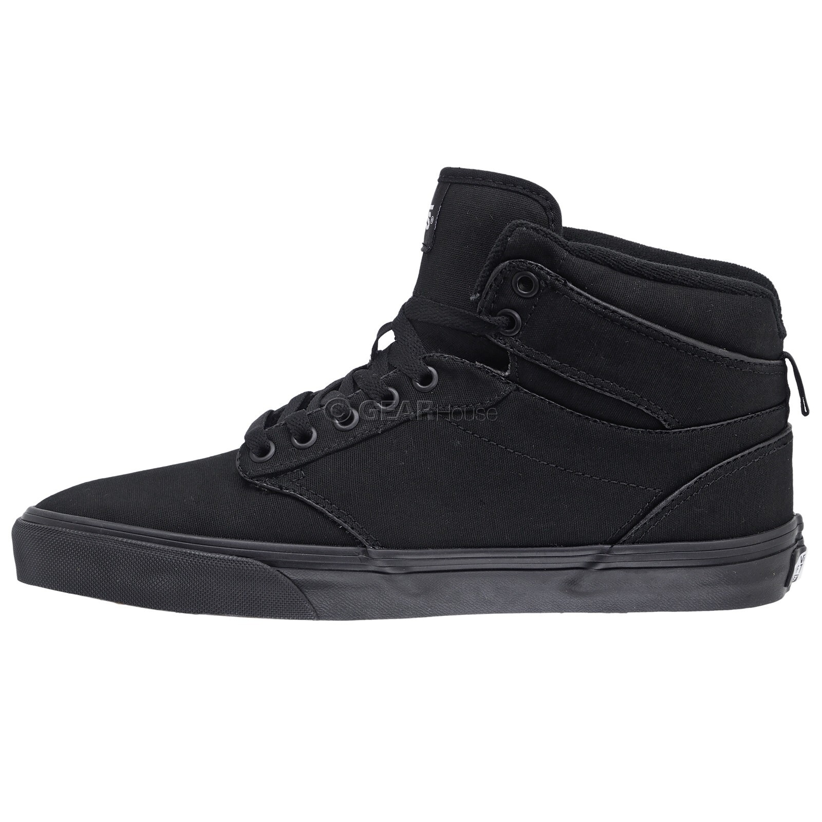 VANS Skate Atwood Hi Mens Skateboarding Shoes, Black Canvas High Top, Pick Size