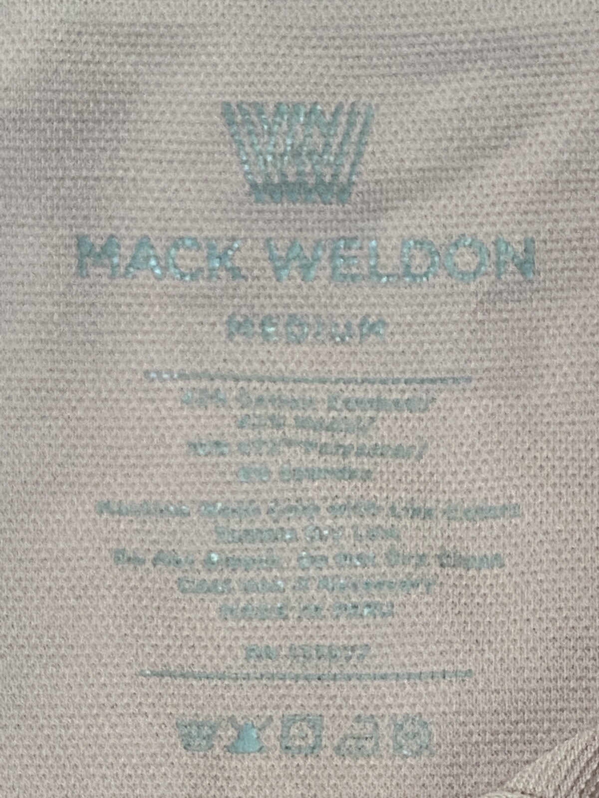 Mack Weldon Mens Polo Size M For Daily Wear Henley Neck Short Sleeve Flaws