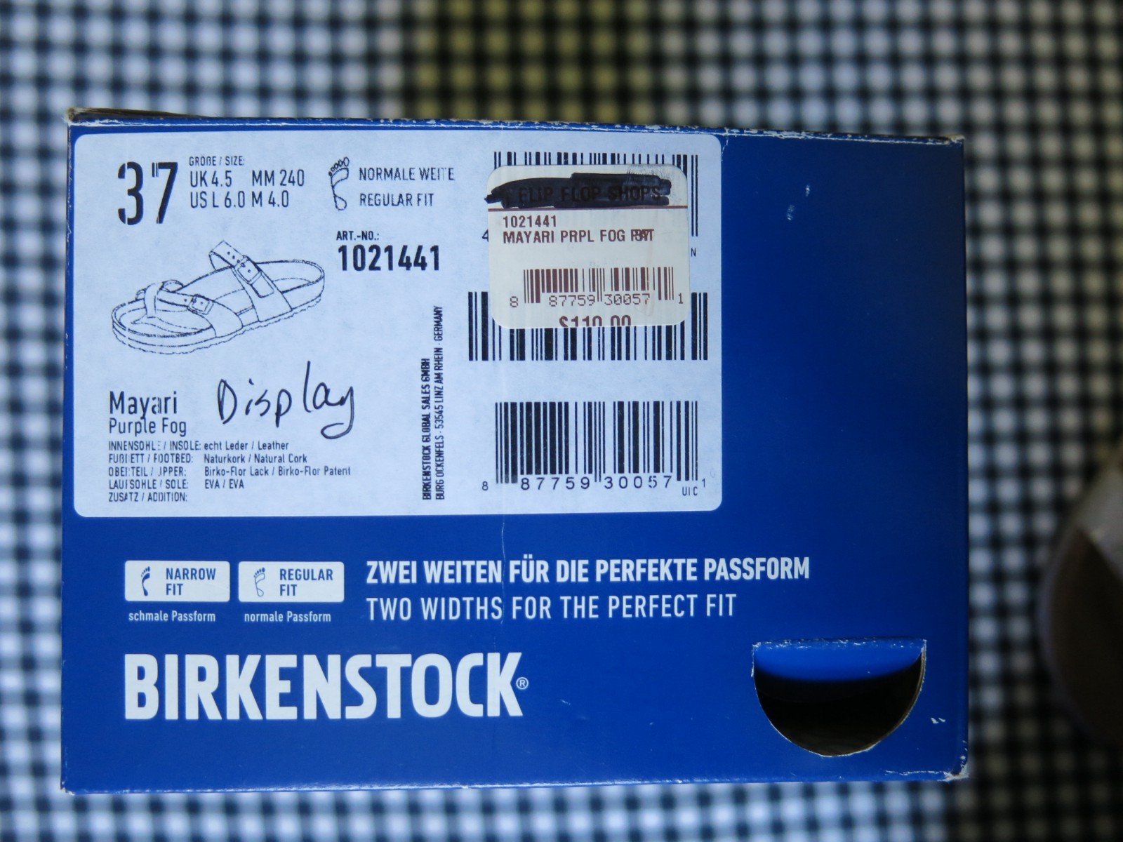 Birkenstock Mayari Birko-Flor® Patent purple fog EU 37 US 6-6.5 regular/wide