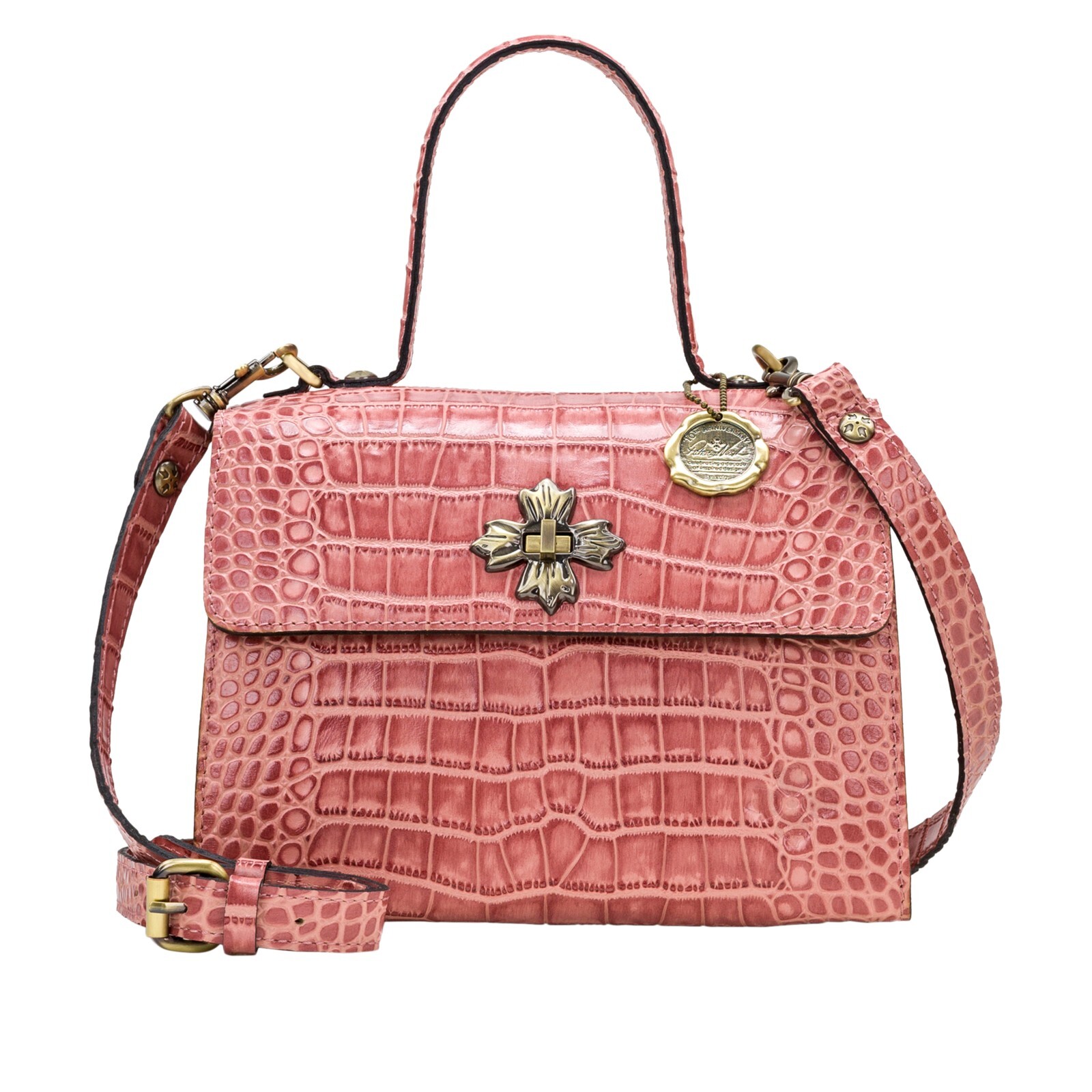 Patricia Nash Ellora Multi Compartment Satchel CHOOSE PRINT FROM MENU Leather
