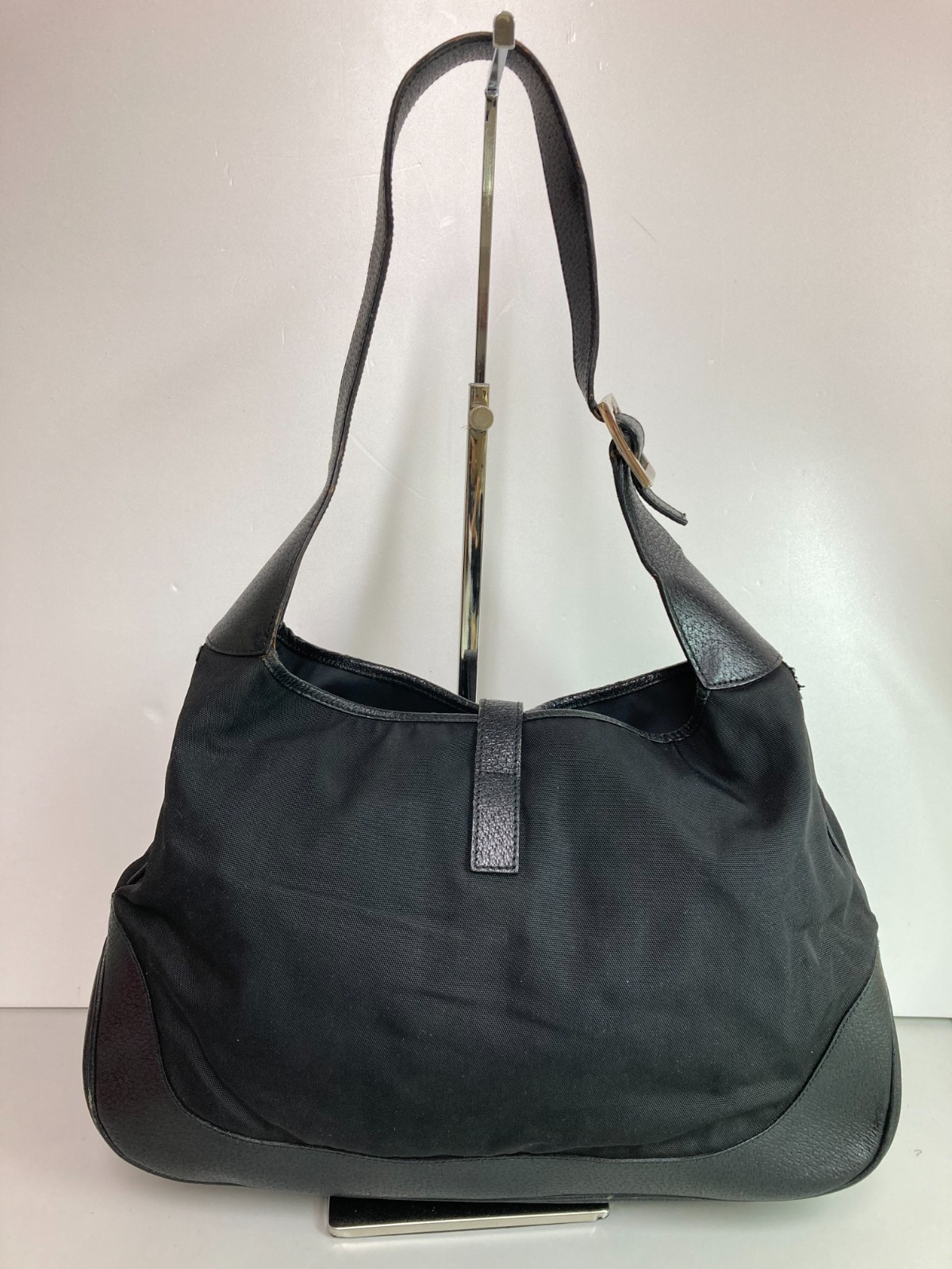 used GUCCI Jackie hobo One Shoulder Bag 001・3306・002053 Black Leather 32325