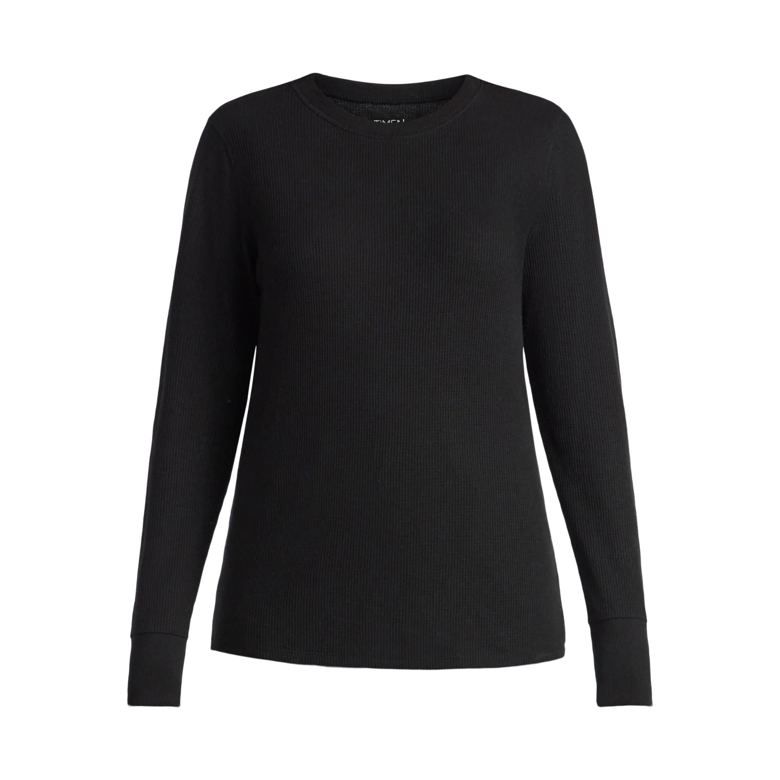 Time and Tru Women’s Thermal Tee Long Sleeves Many sizes Black New