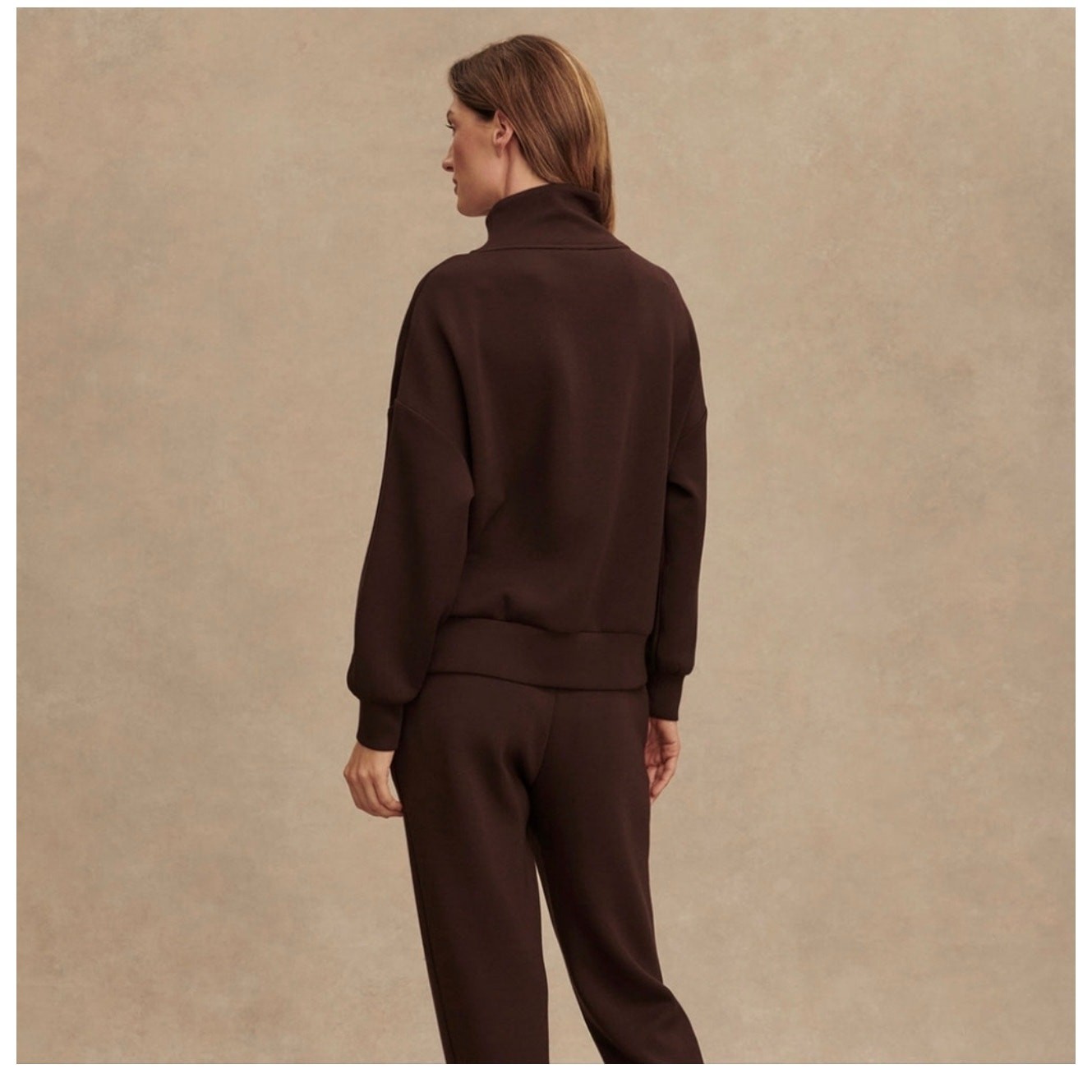 Varley Hawley Half-Zip Pullover Coffee Bean Size Medium